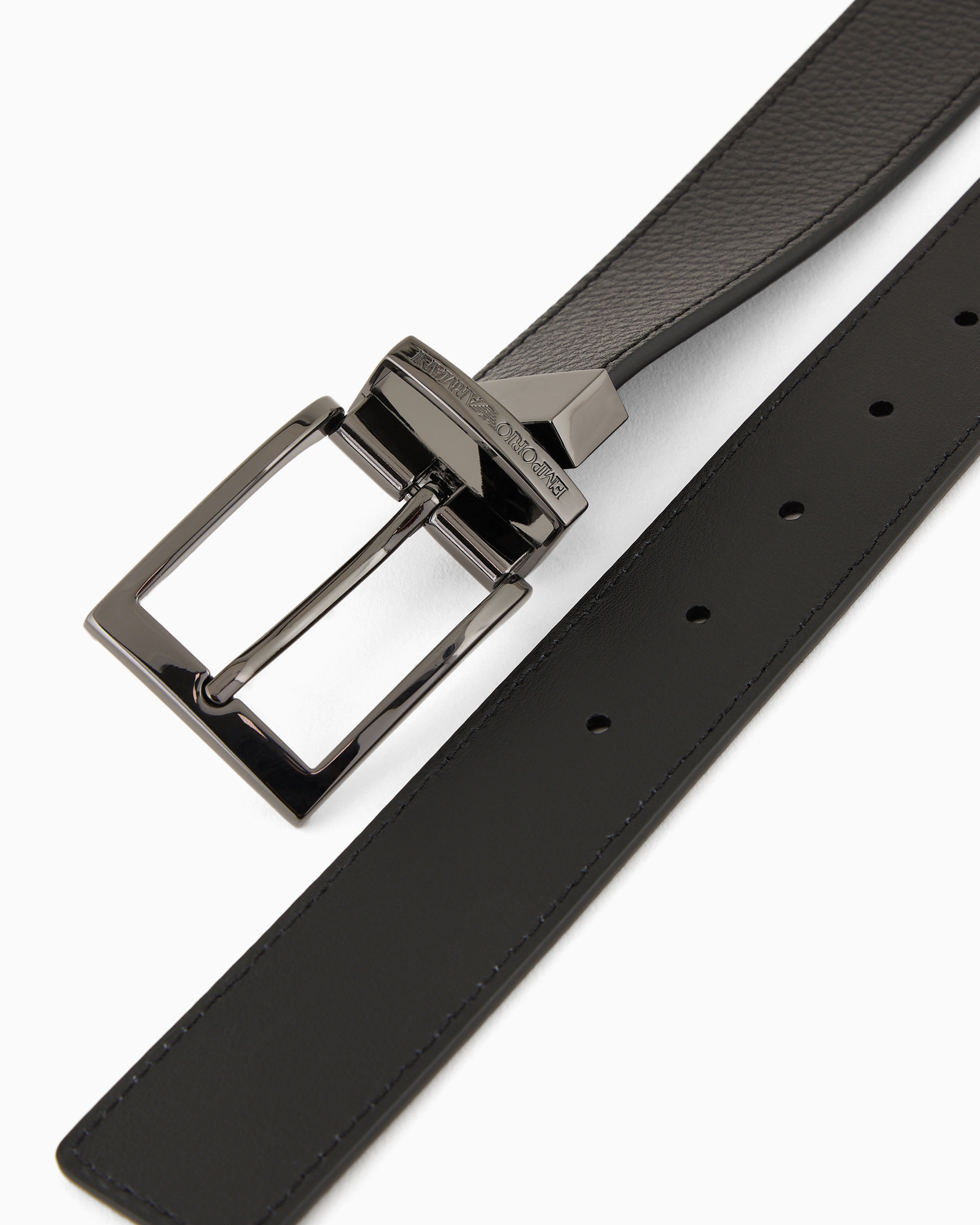 【極厚本革】EMPORIO ARMANI　正規品　高級イタリアンレザーベルト レザーベルト EMPORIO ARMANI Sサイズ 34インチ ウエスト75~85cm