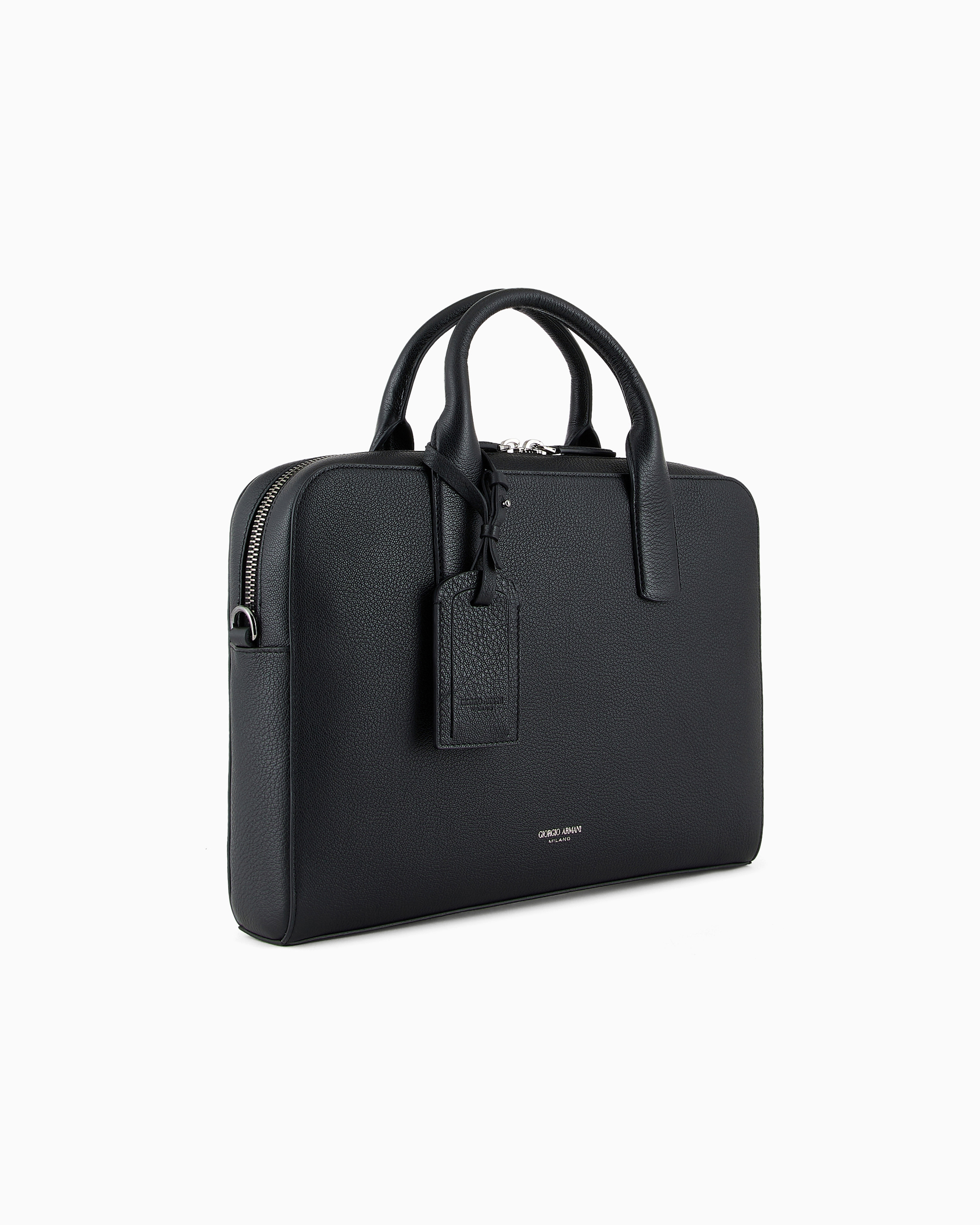 Giorgio Armani ブラックボストンバッグ ジョルジオアルマーニ/ボストンバッグ/黒/レザーの買取実績