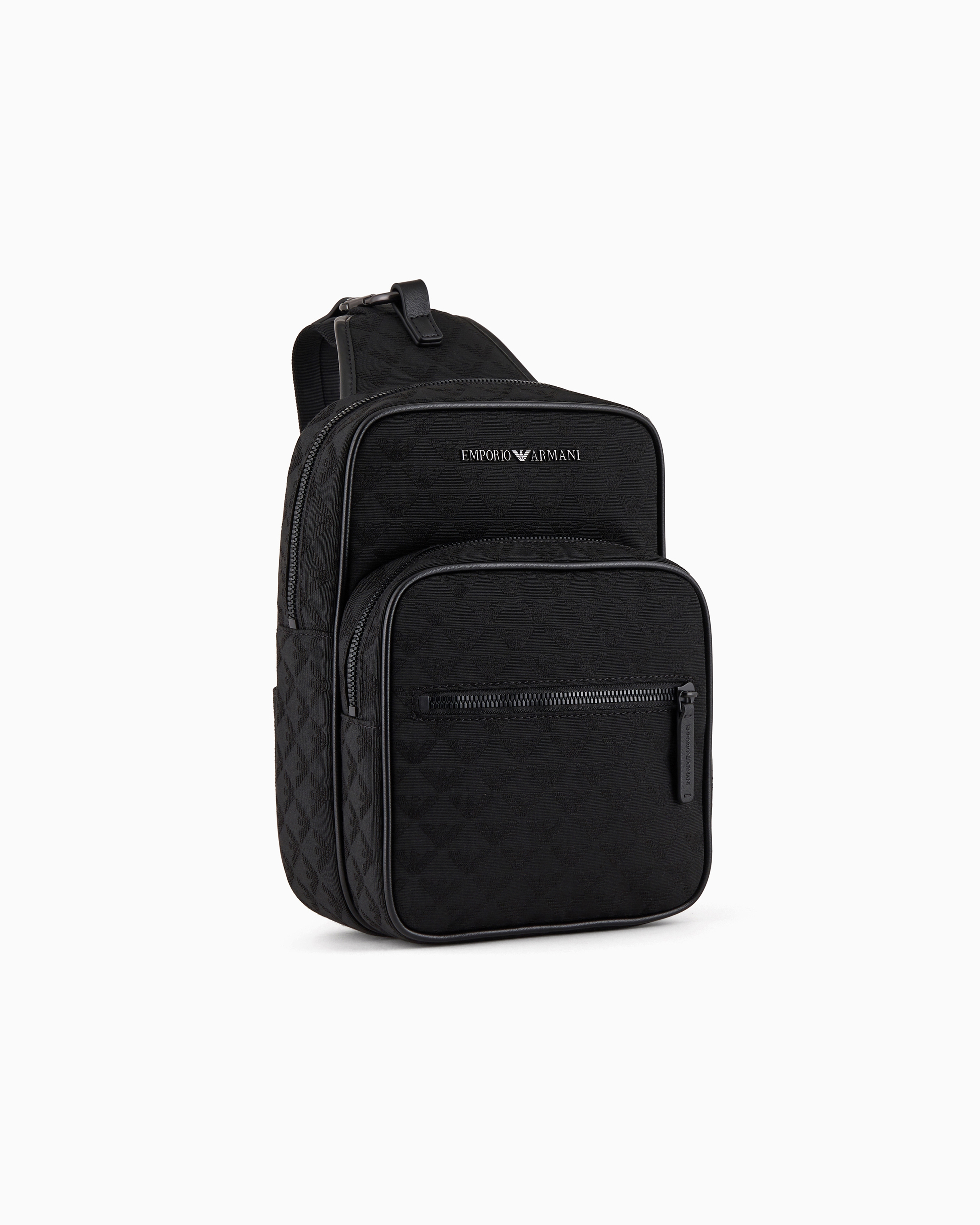 美品 EMPORIO ARMANI ビッグロゴ リュック　ブラック m193 美品 EMPORIO ARMANI ビッグロゴ リュック ブラック m193 バッグ