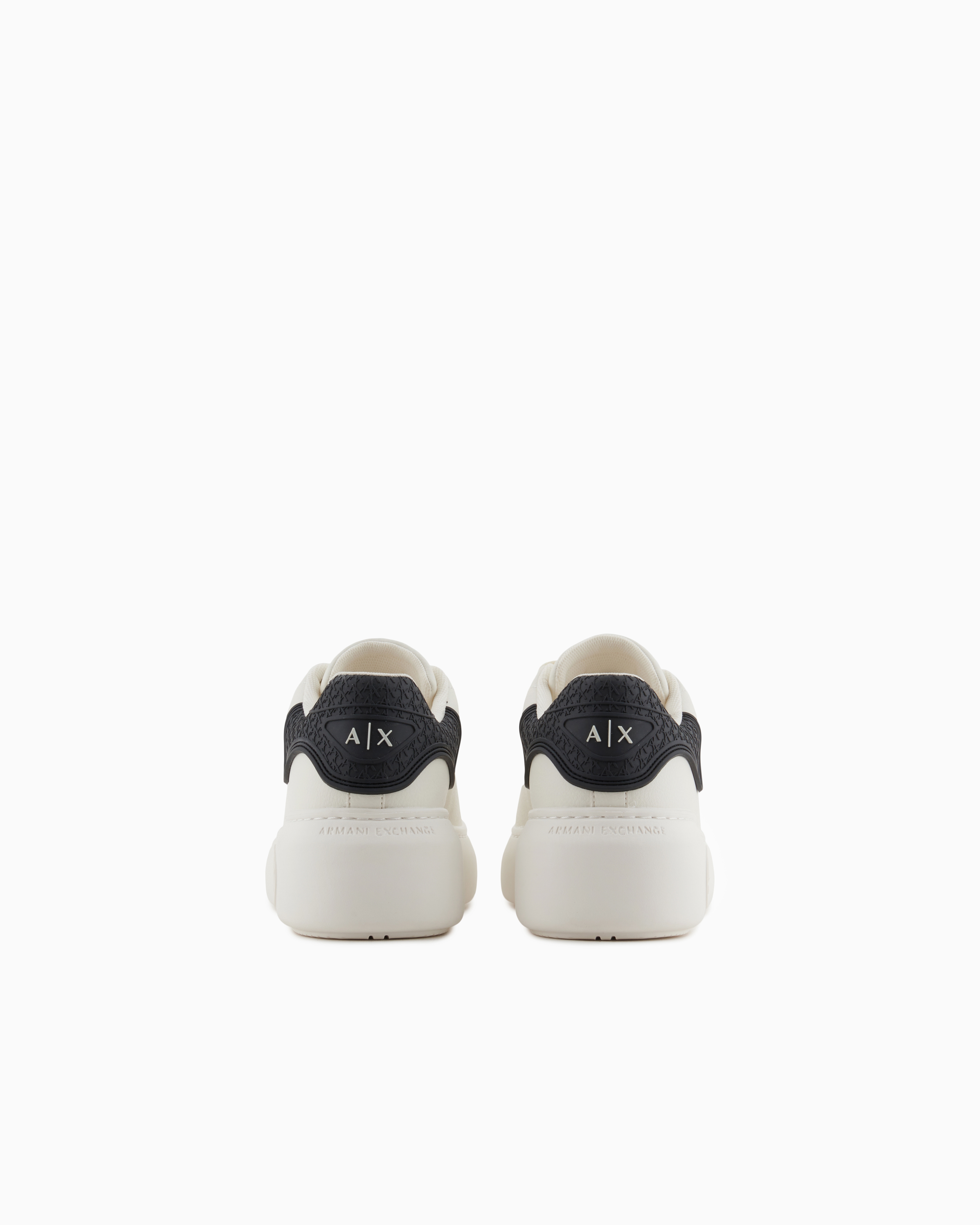 Armani Exchange - Sneakers with high sole, Woman, White, Size: