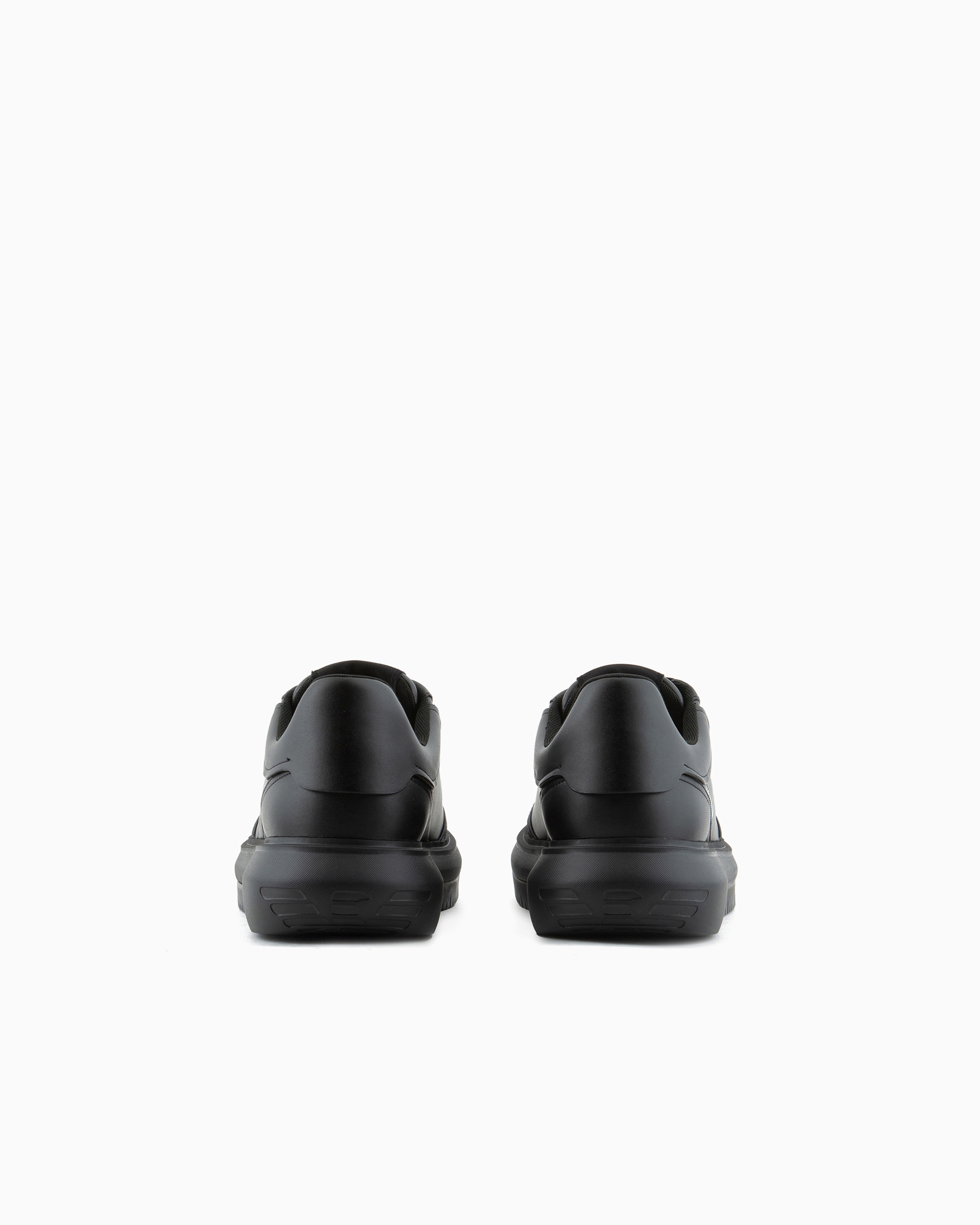 レザー製スニーカー サイドロゴ | Emporio Armani