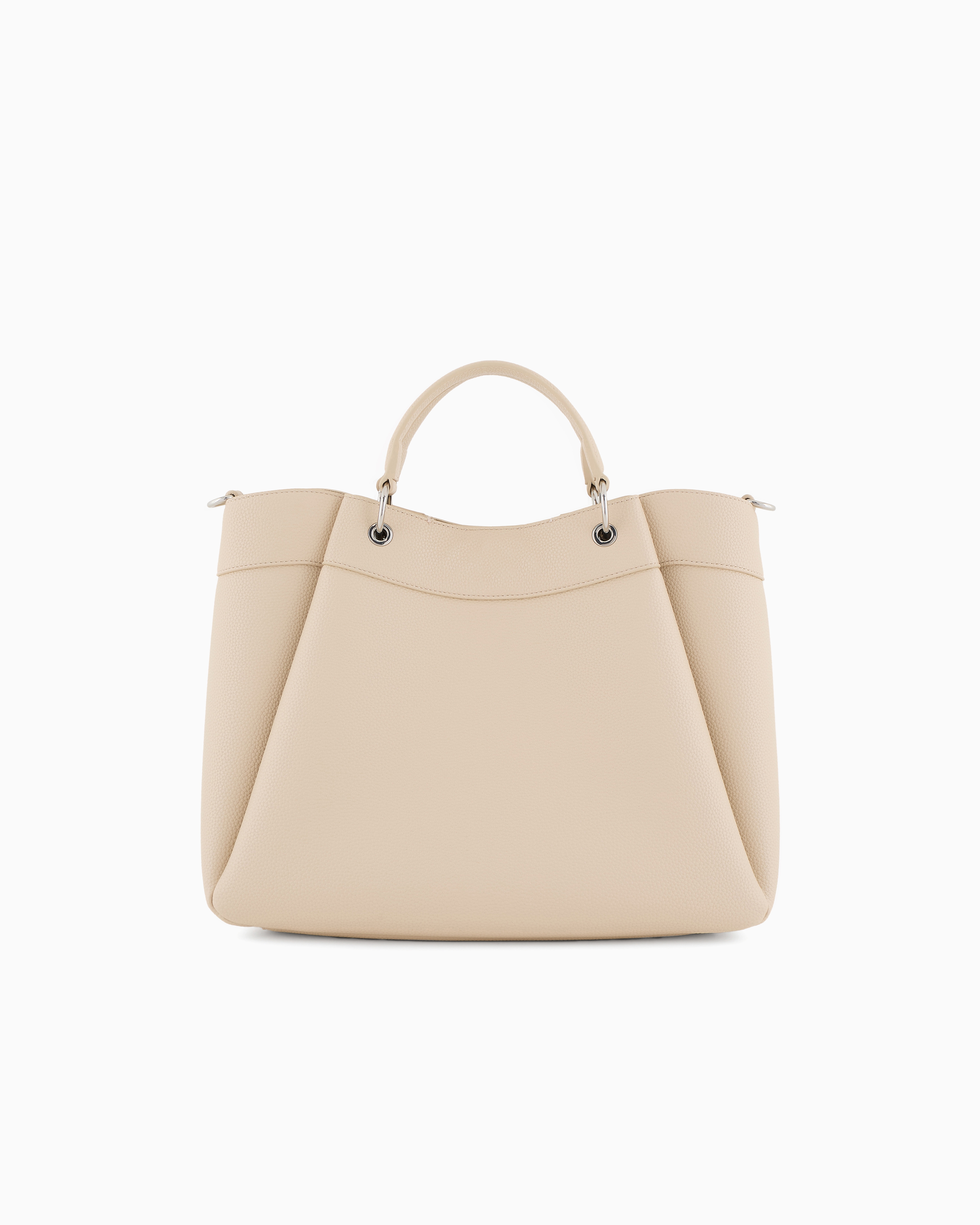 Armani Exchange - Large handbag with degradè shoulder strap, Woman, Beige, Size: TU
