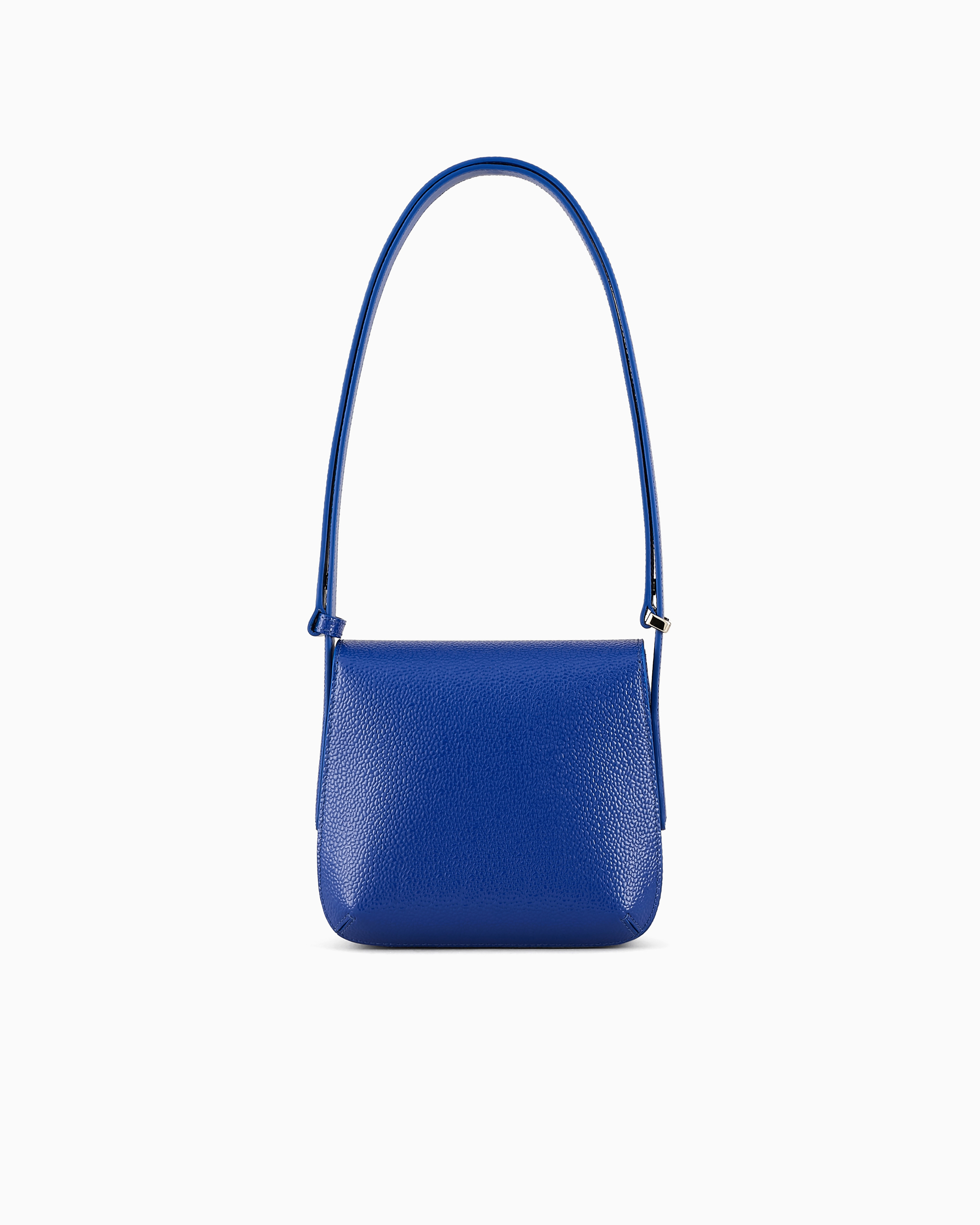 Giorgio Armani La Prima In Grain-of-rice-effect Patent Leather In Blue