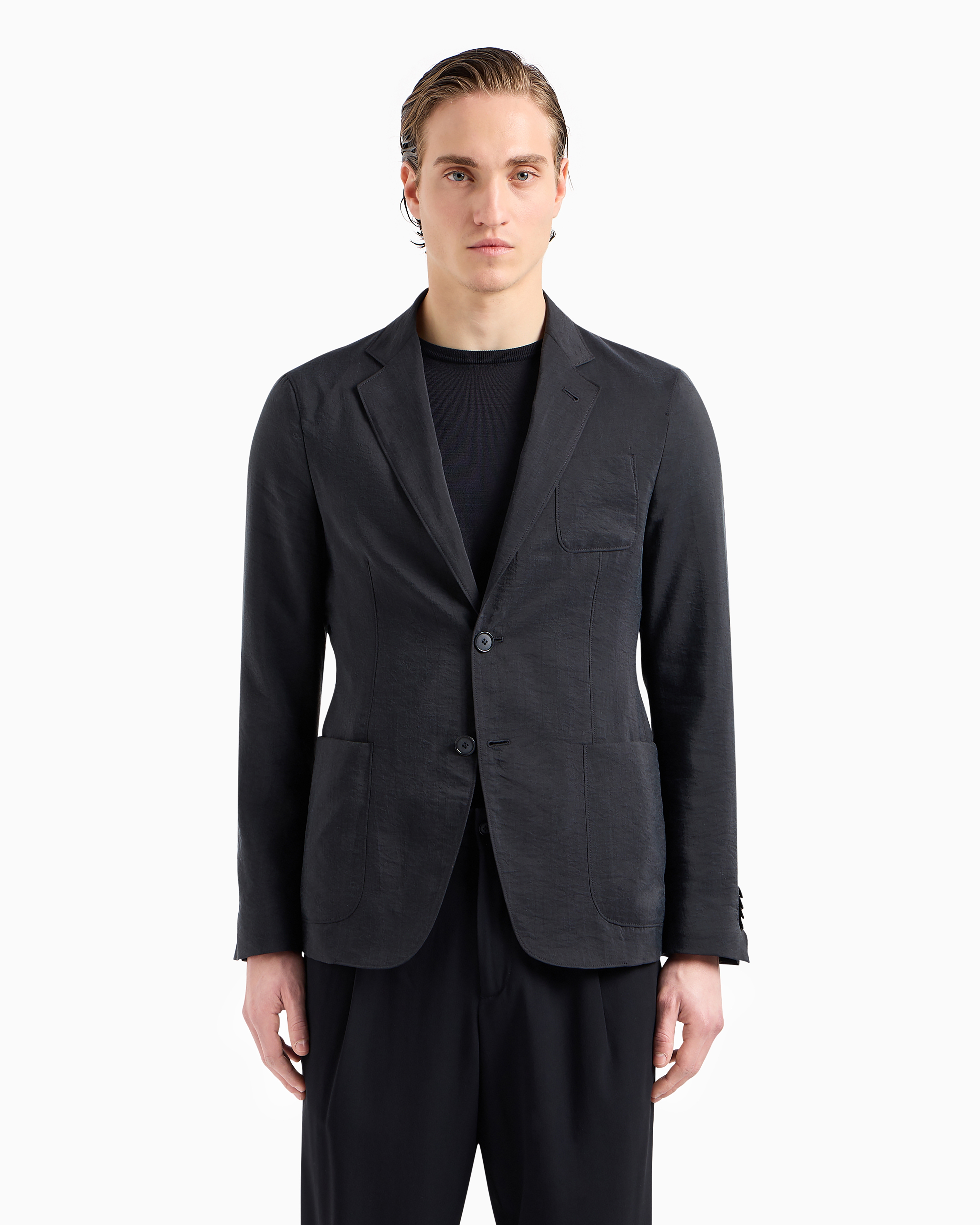 GIORGIO ARMANI ジャケット シルク混 ゴールド系 レディース GIORGIO ARMANI - GIORGIO ARMANI ジャケット シルク混 ゴールド