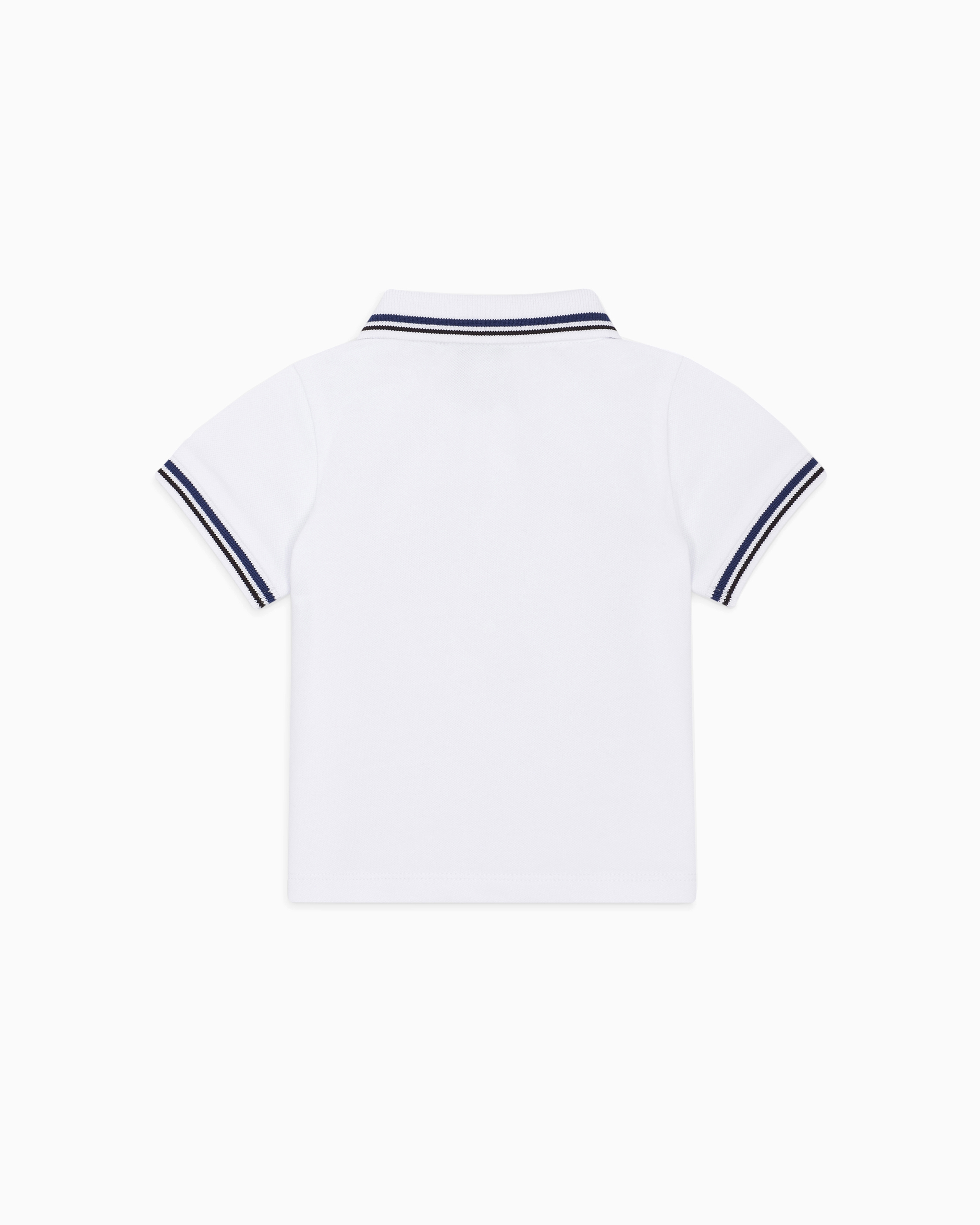 【即日配送！！】EMPORIO ARMANI ストライプポロシャツ ポロシャツ ジャージー ストライプディテール | Emporio Armani