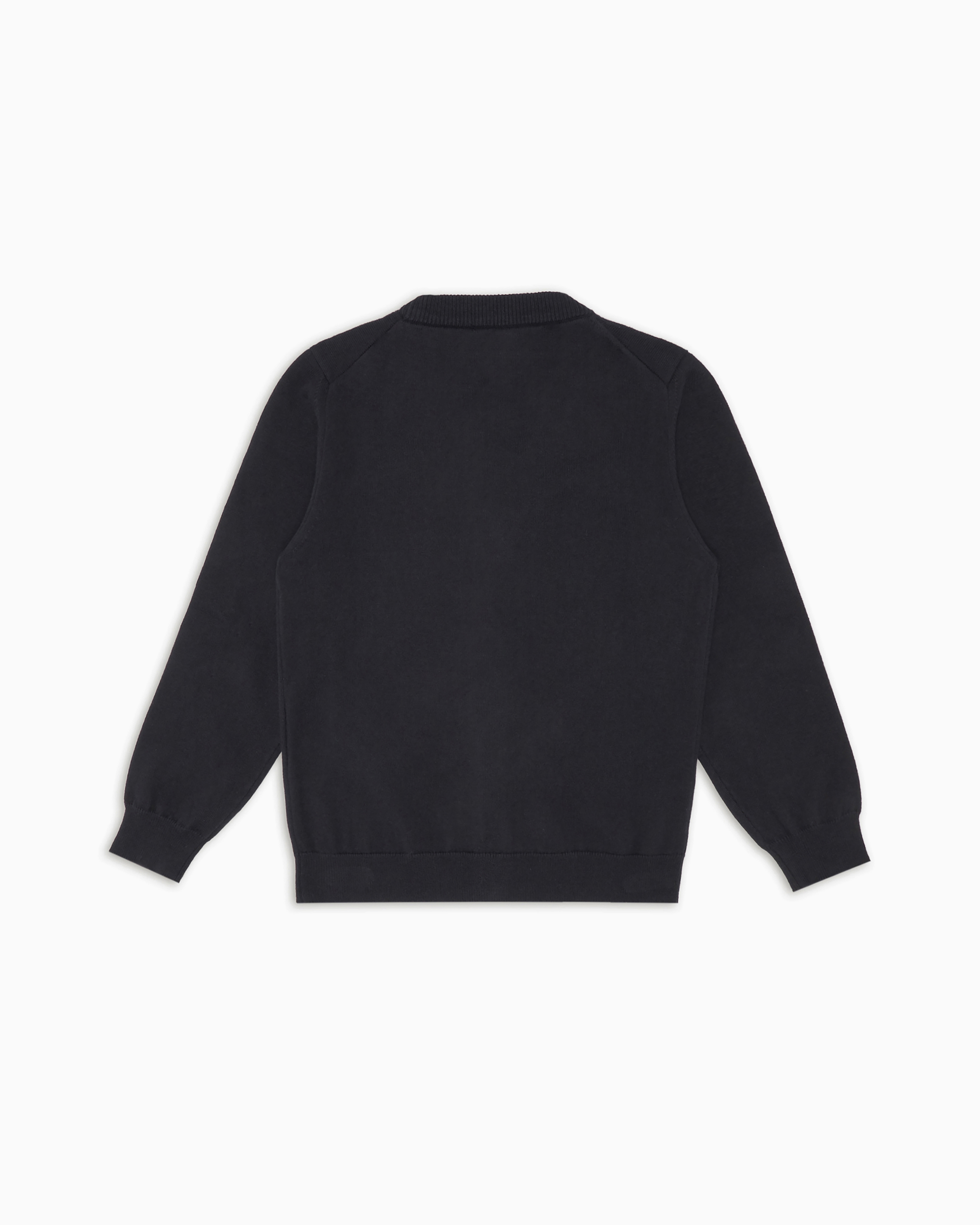 Giorgio Armani Vネックニットカーディガン ジュニア] Vネックカーディガン ウール混 | Emporio Armani