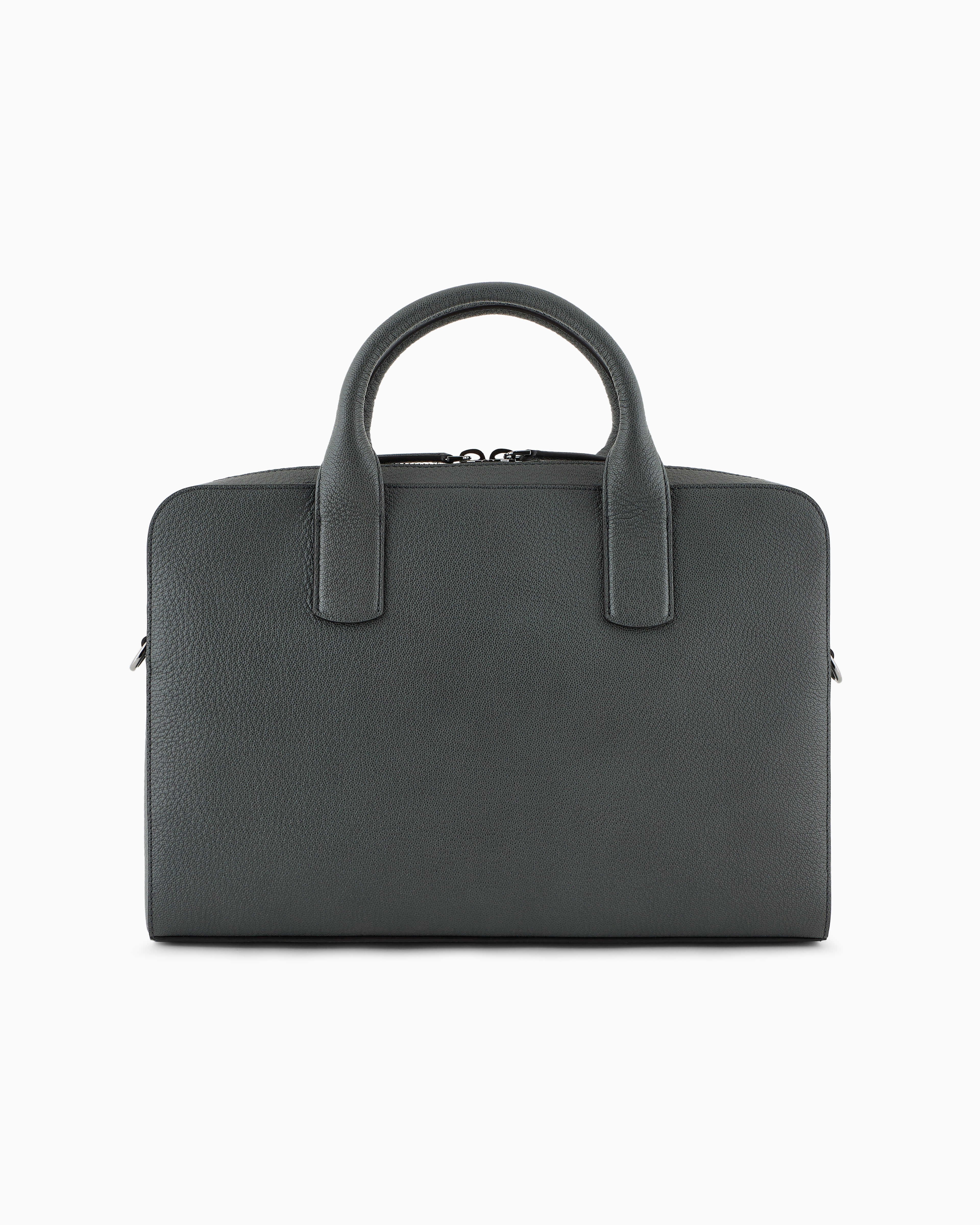 ジョルジオ　アルマーニ レザー　ビジネスバッグ　グレー GIORGIO ARMANI(ジョルジオアルマーニ) バッグ・カバン(メンズ