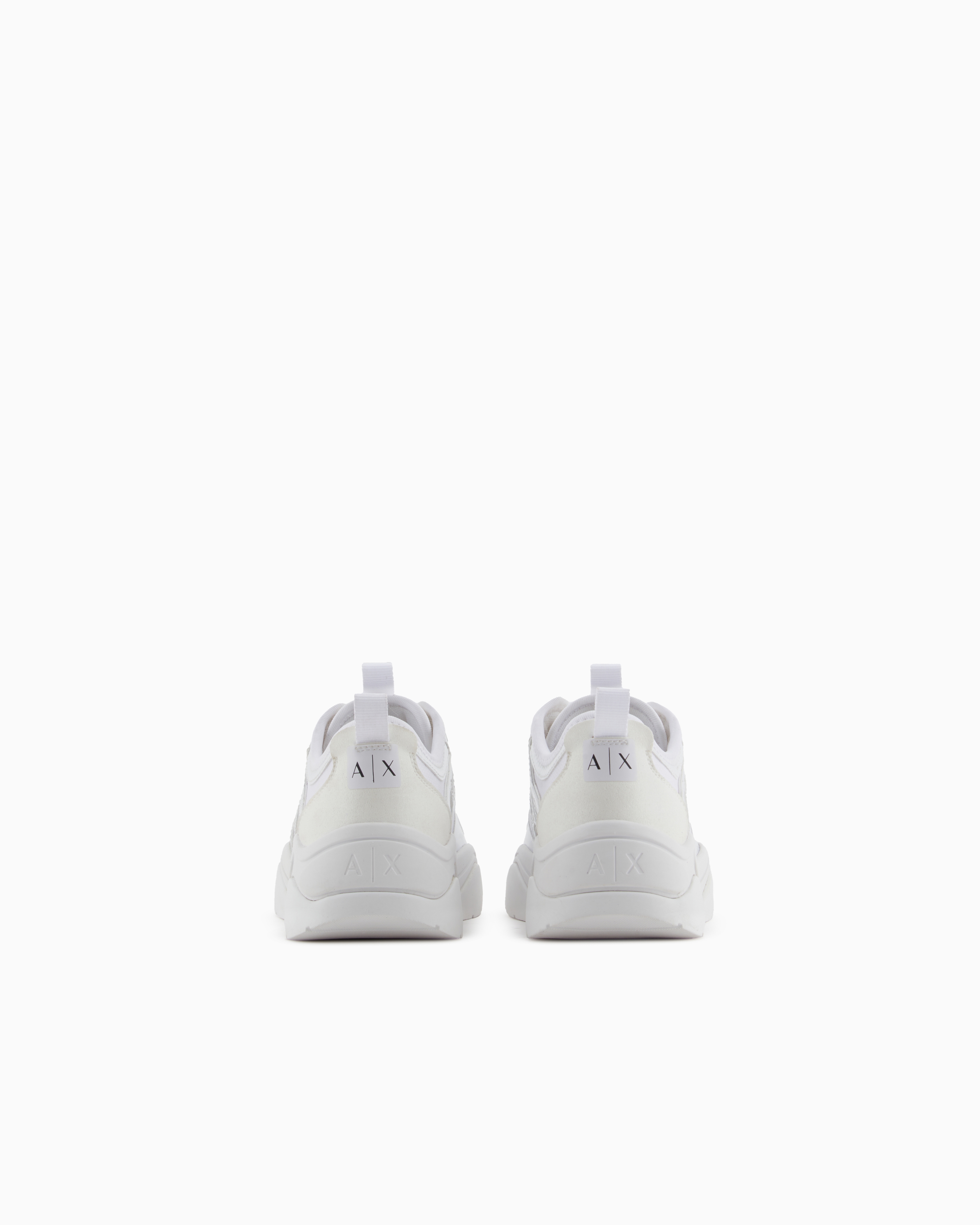 Armani Exchange - Chunky sneakers with logo, Woman, White, Size: