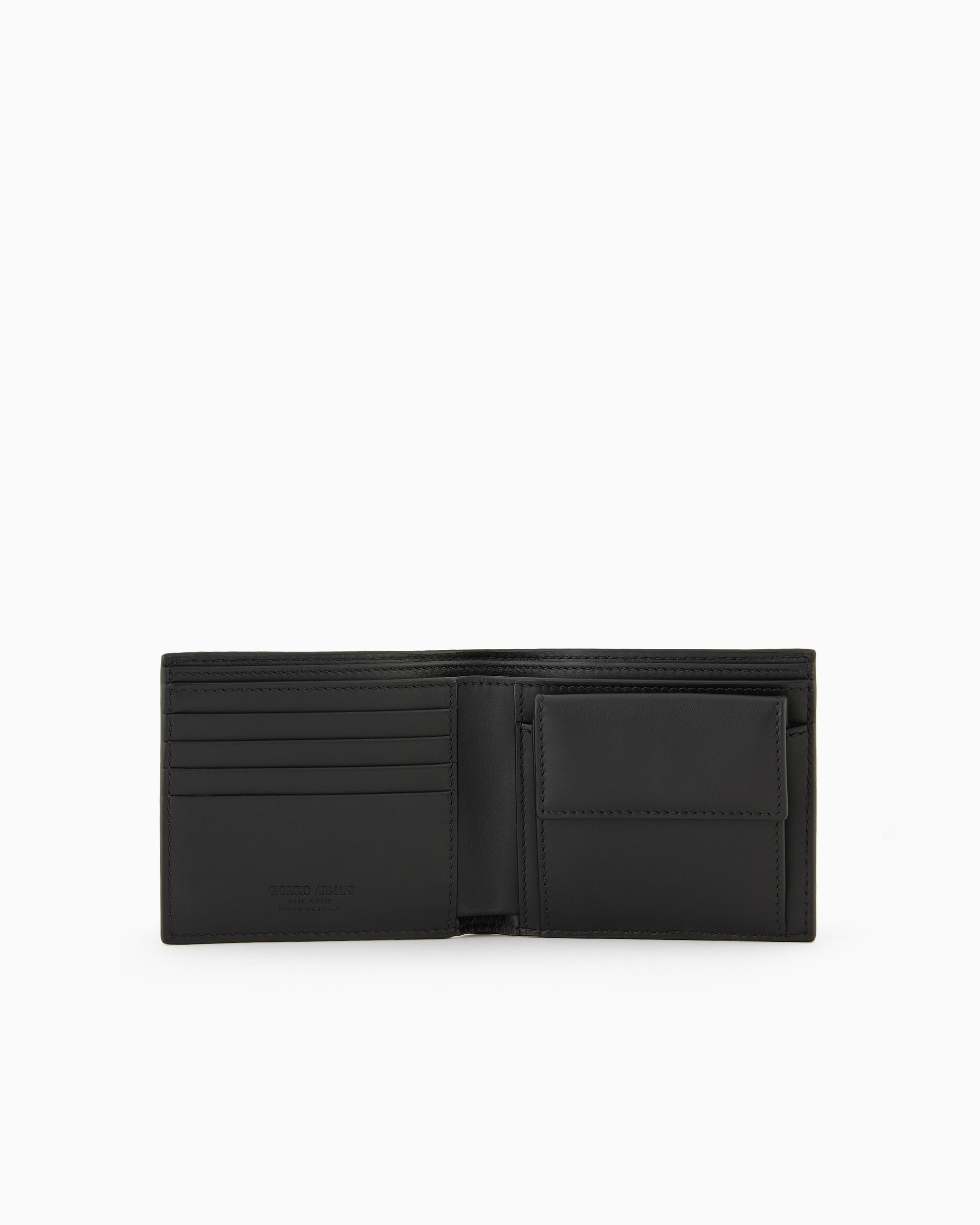 Giorgio Armani ネイビー 二つ折り財布 GIORGIO ARMANI ジョルジオアルマーニGIORGIO ARMANI 2つ折り