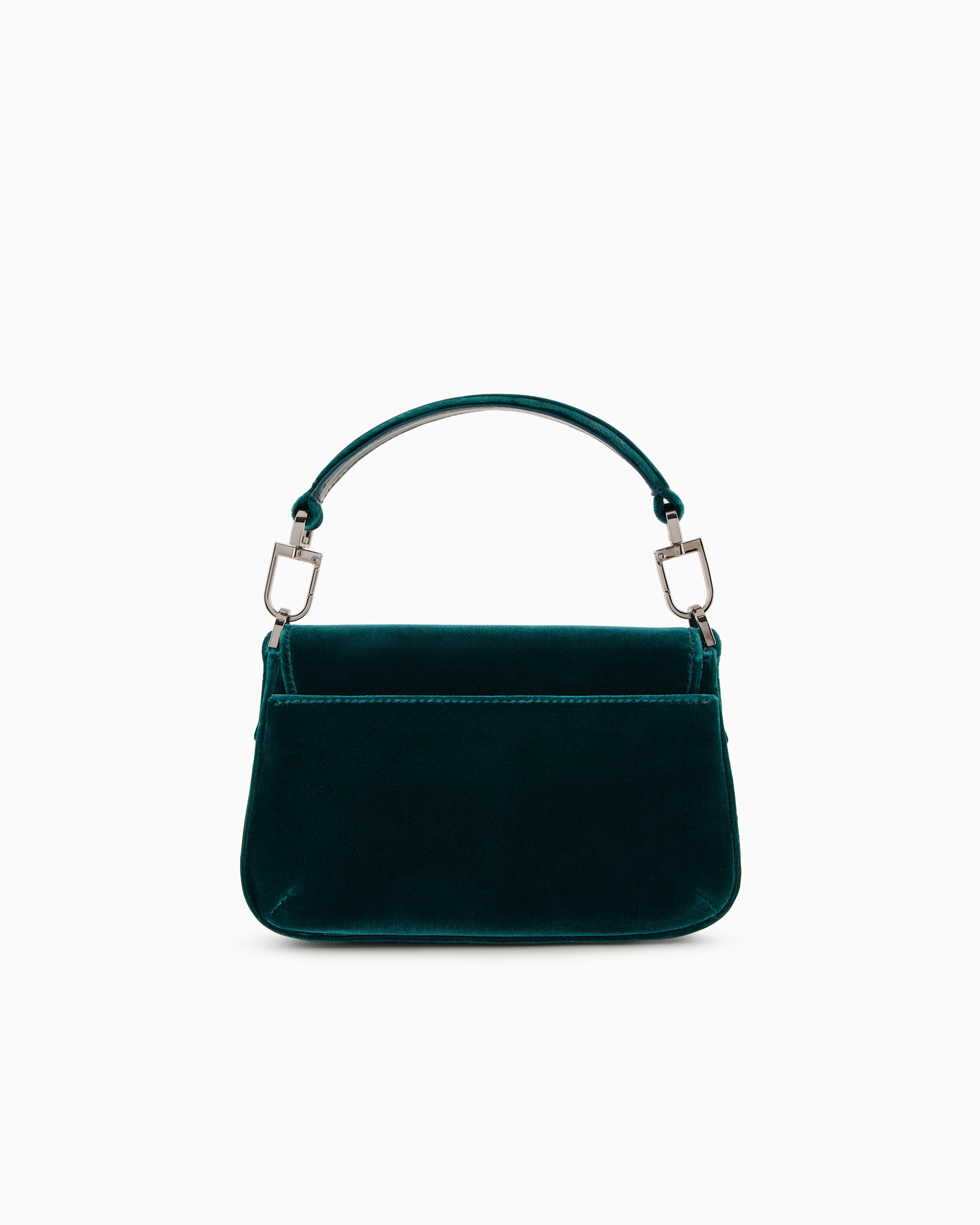 Giorgio Armani La Prima Soft Velvet Mini Handbag In Green