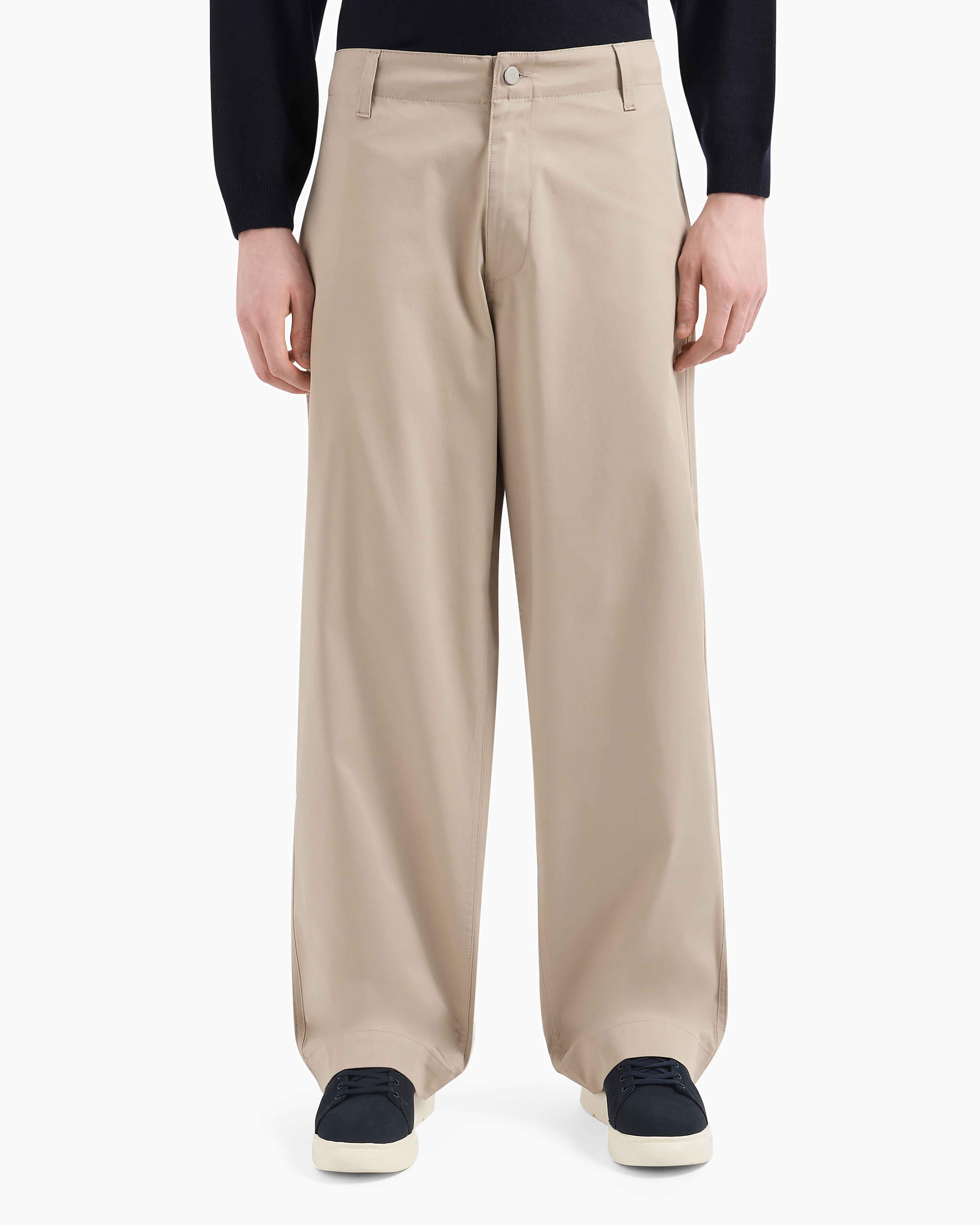 パンツ EMPORIO ARMANI 17SS ARCHIVE WIDE SLACKS Stretch nylon trousers with an elasticated back | Emporio Armani