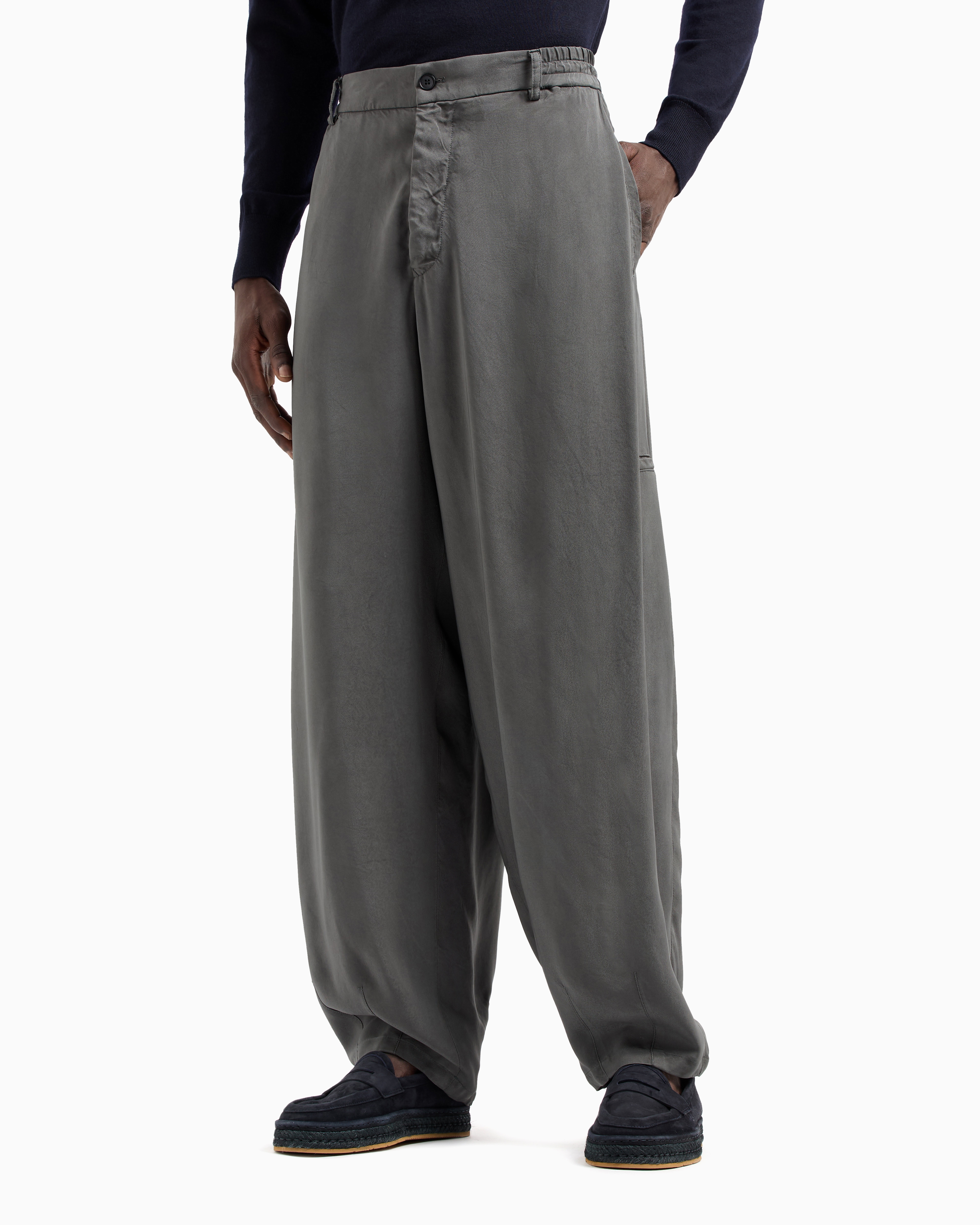 90s giorgio armani golf ワイドストレートコットンパンツ 90s GIORGIO ARMANI ワイドスラックス 2タックy2k 希少