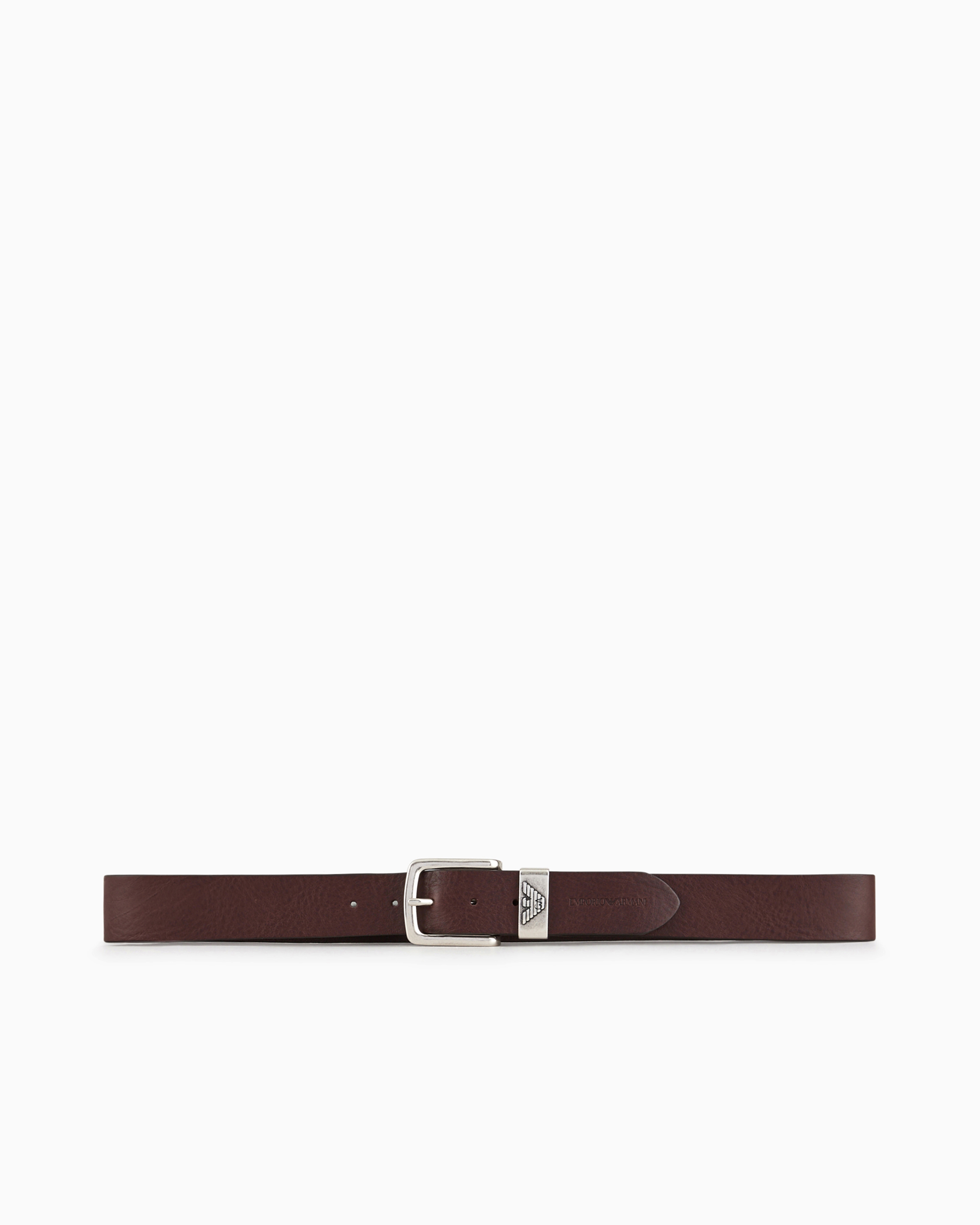 Armani ティンカーベル 商品番号108C Leather belt with eagle plate | Emporio Armani