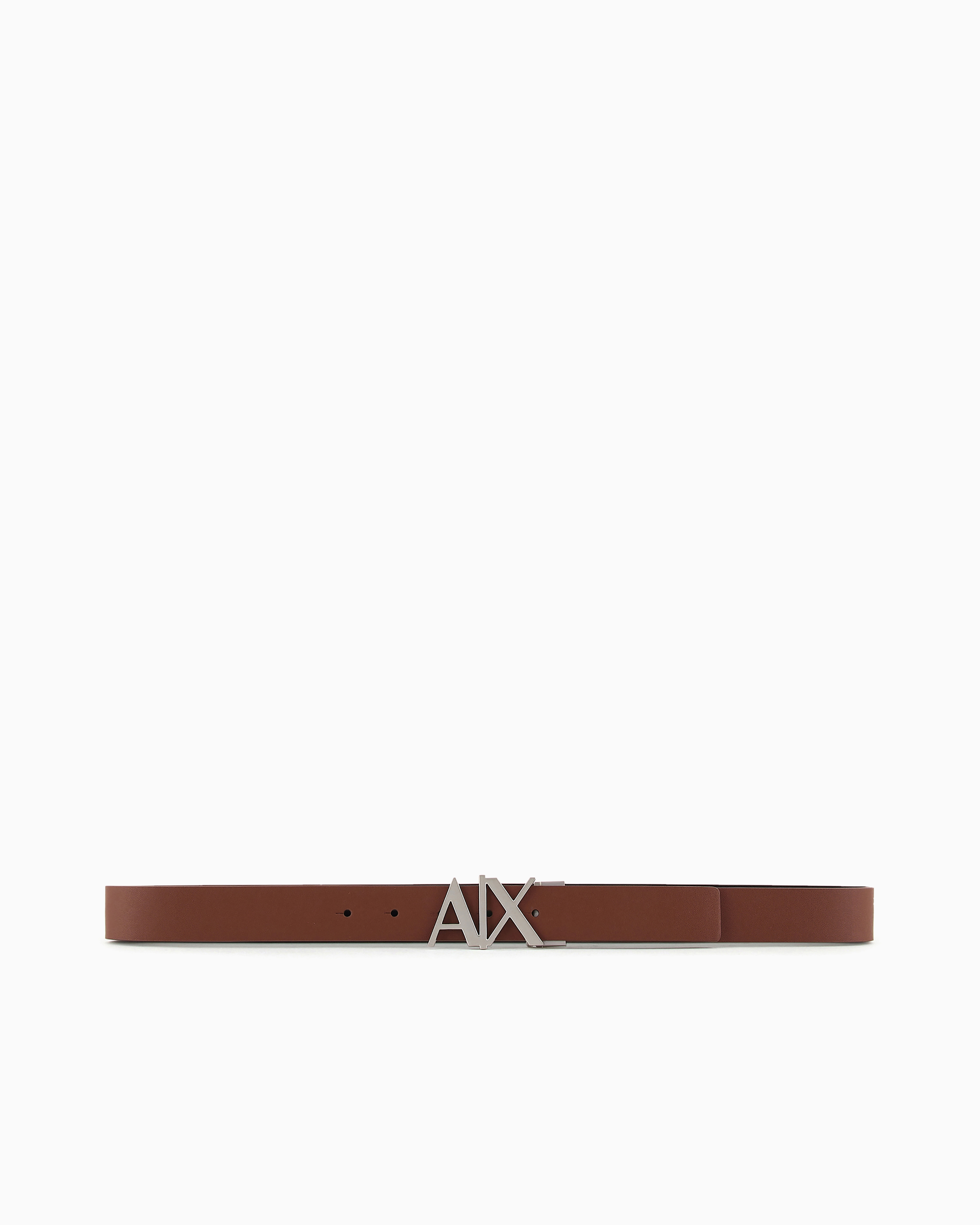 Armani Exchange - Double-sided leather belt, Man, Brown, Size:
