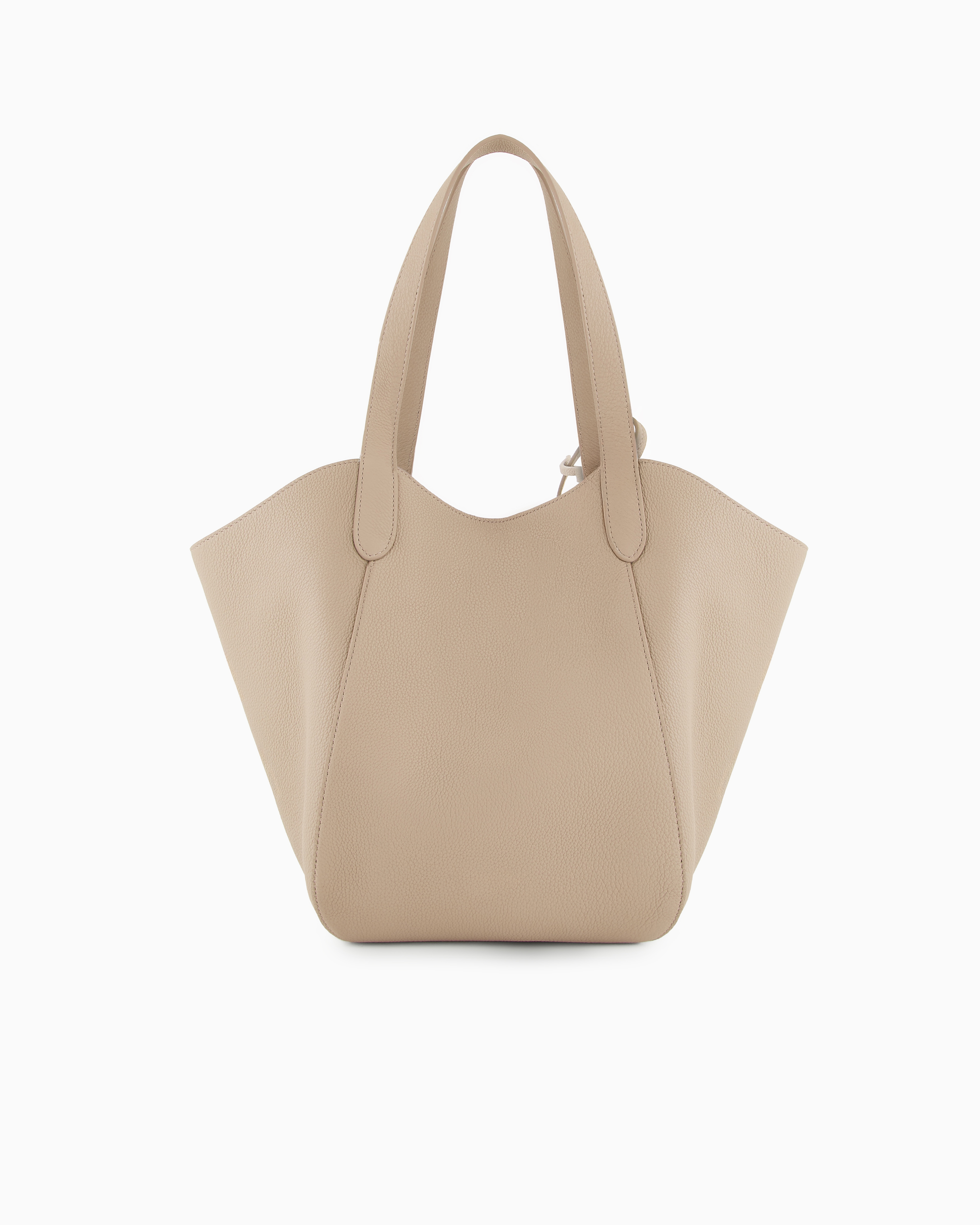 【GIORGIO ARMANI 】スモール ペブル レザー ハンドバッグ ハンドバッグ ペブルドレザー ミディアム | Giorgio Armani