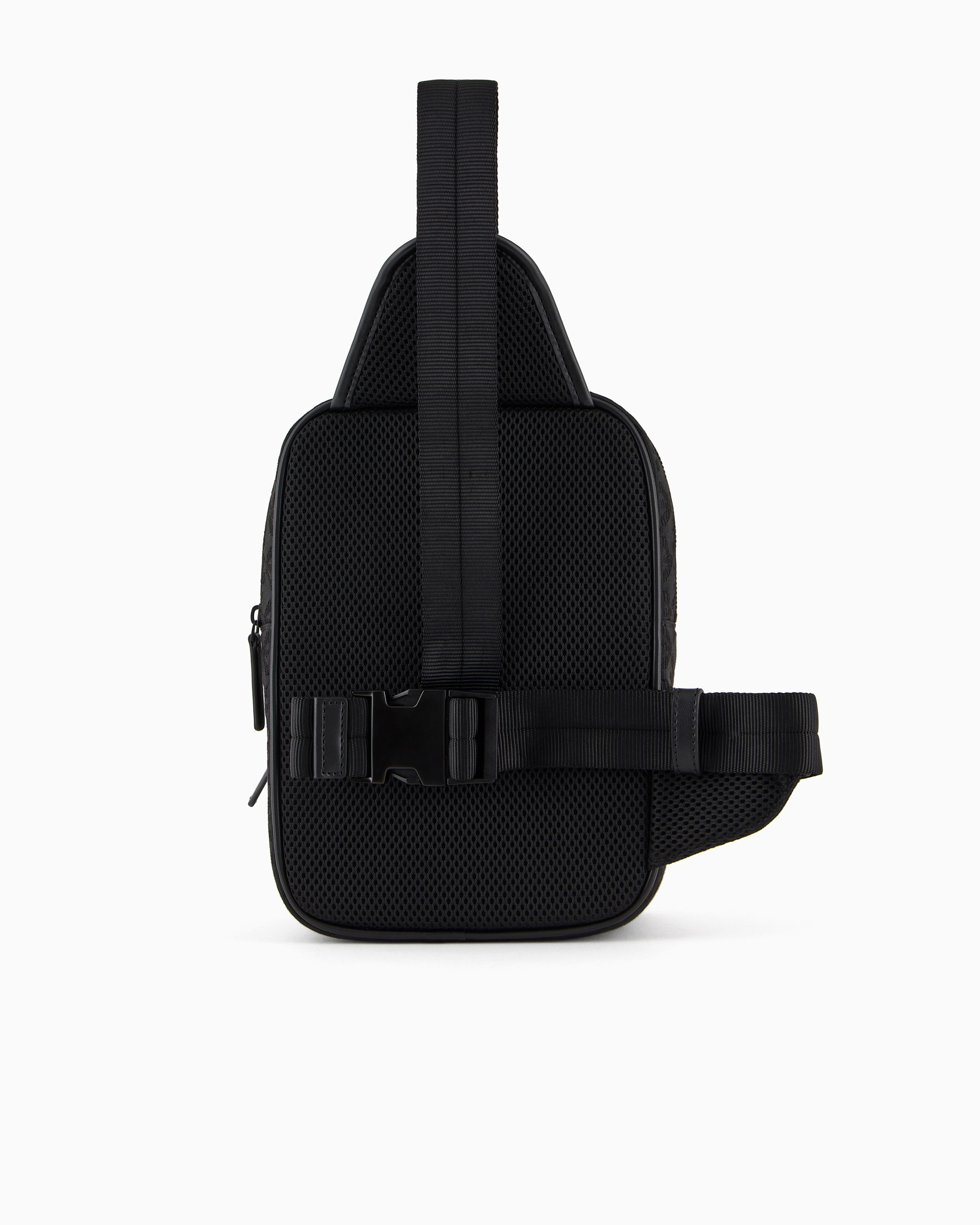 【エンポリオ アルマーニ】バックパック シワ加工ナイロン製 ストラップ付き EMPORIO ARMANI（エンポリオアルマーニ）の「【エンポリオ