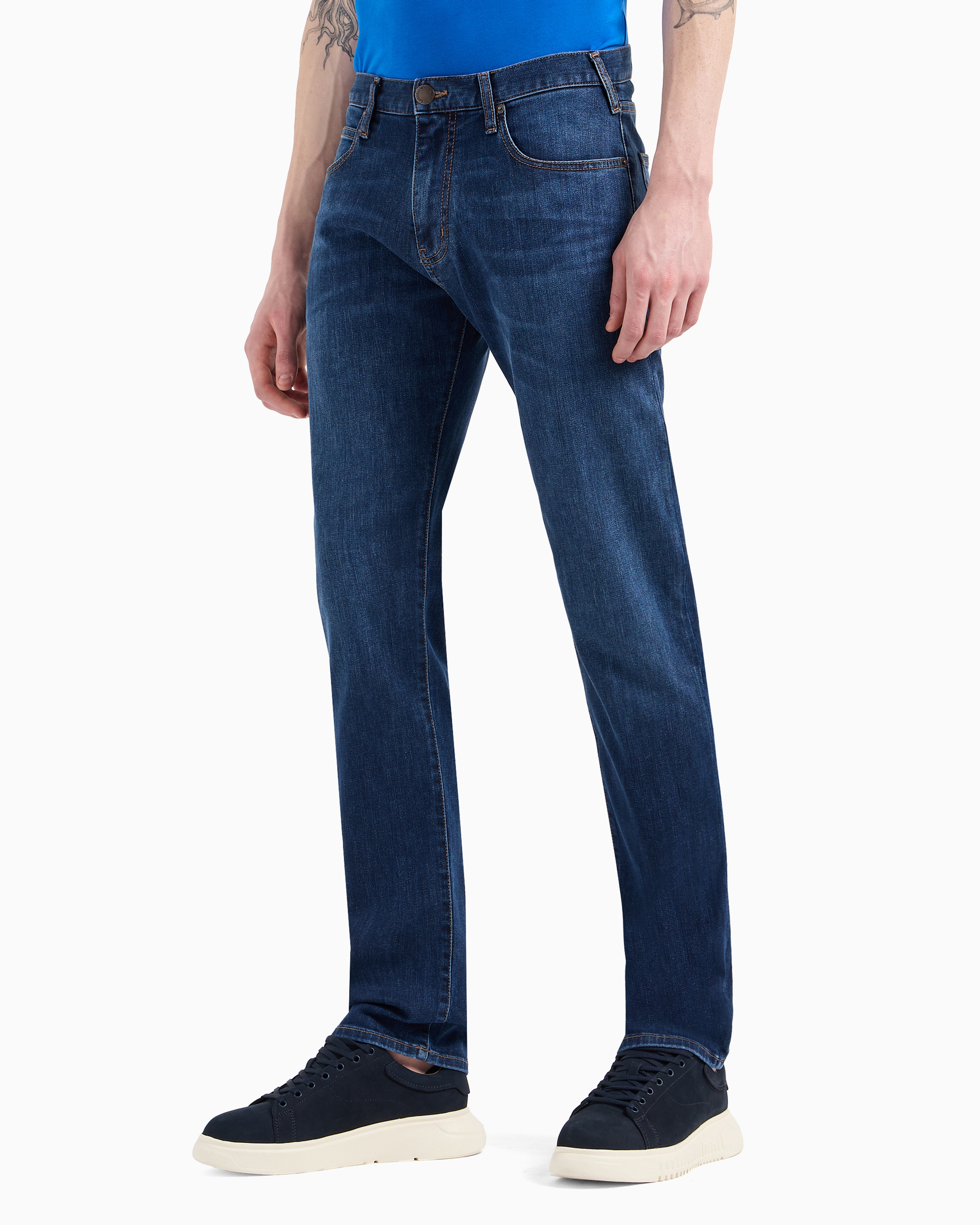 J45 Regular-fit, washed twill 11.5 oz comfort-denim jeans