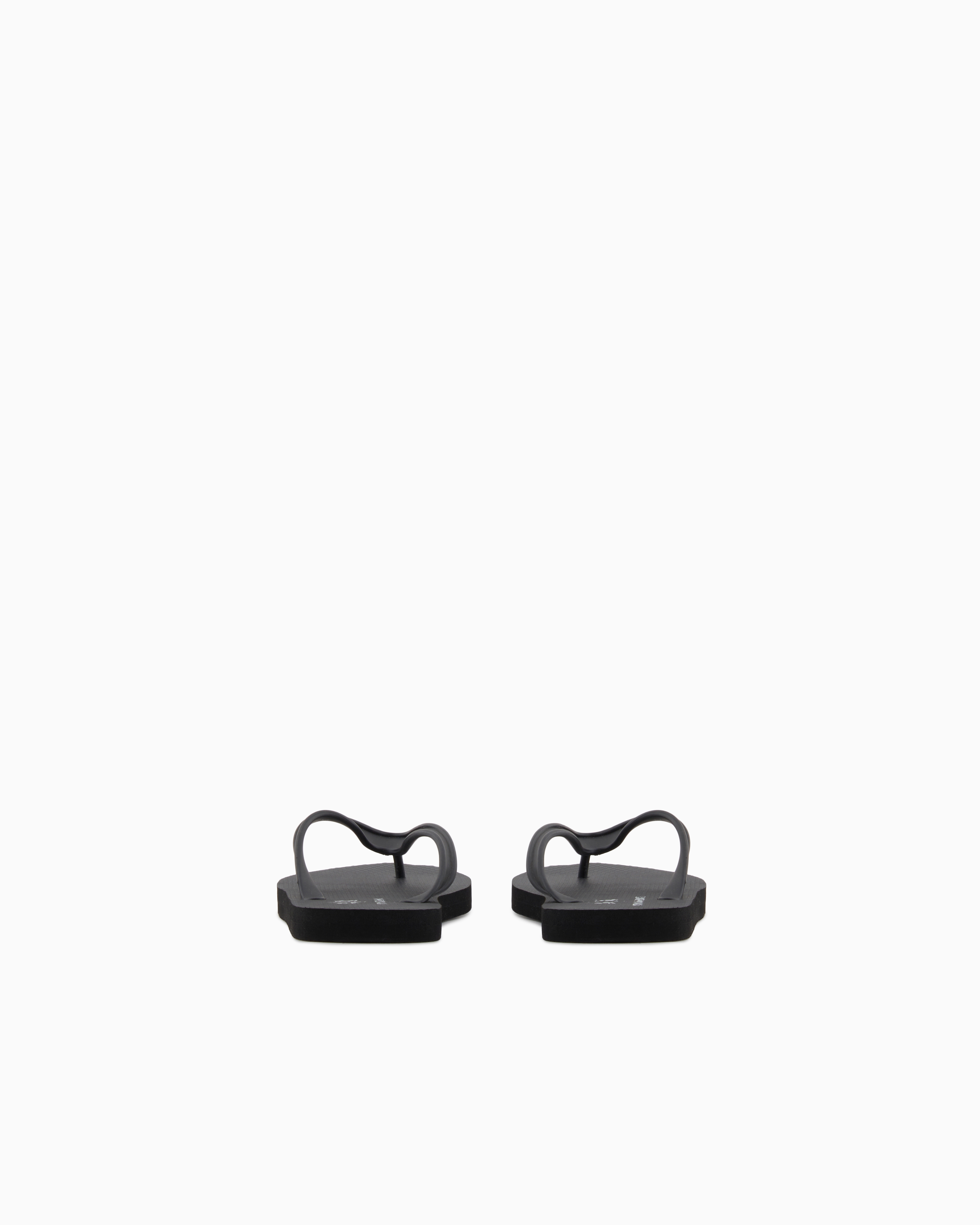 Armani Exchange - Rubber flip flops, Man, Black, Size: