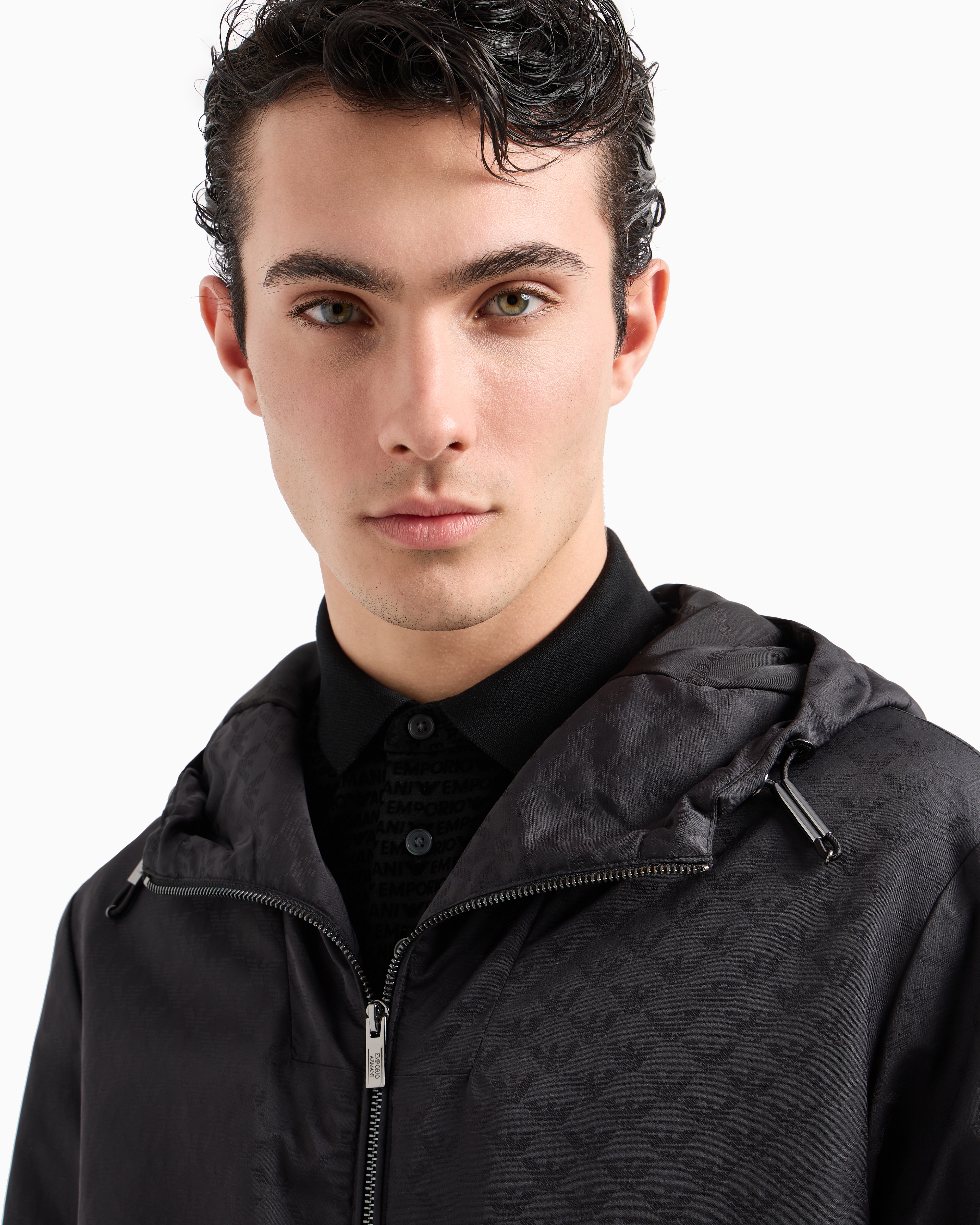 EMPORIO ARMANI ロングミリタリーコート フード付き EW001032_AF12911_UC001_E_SS202