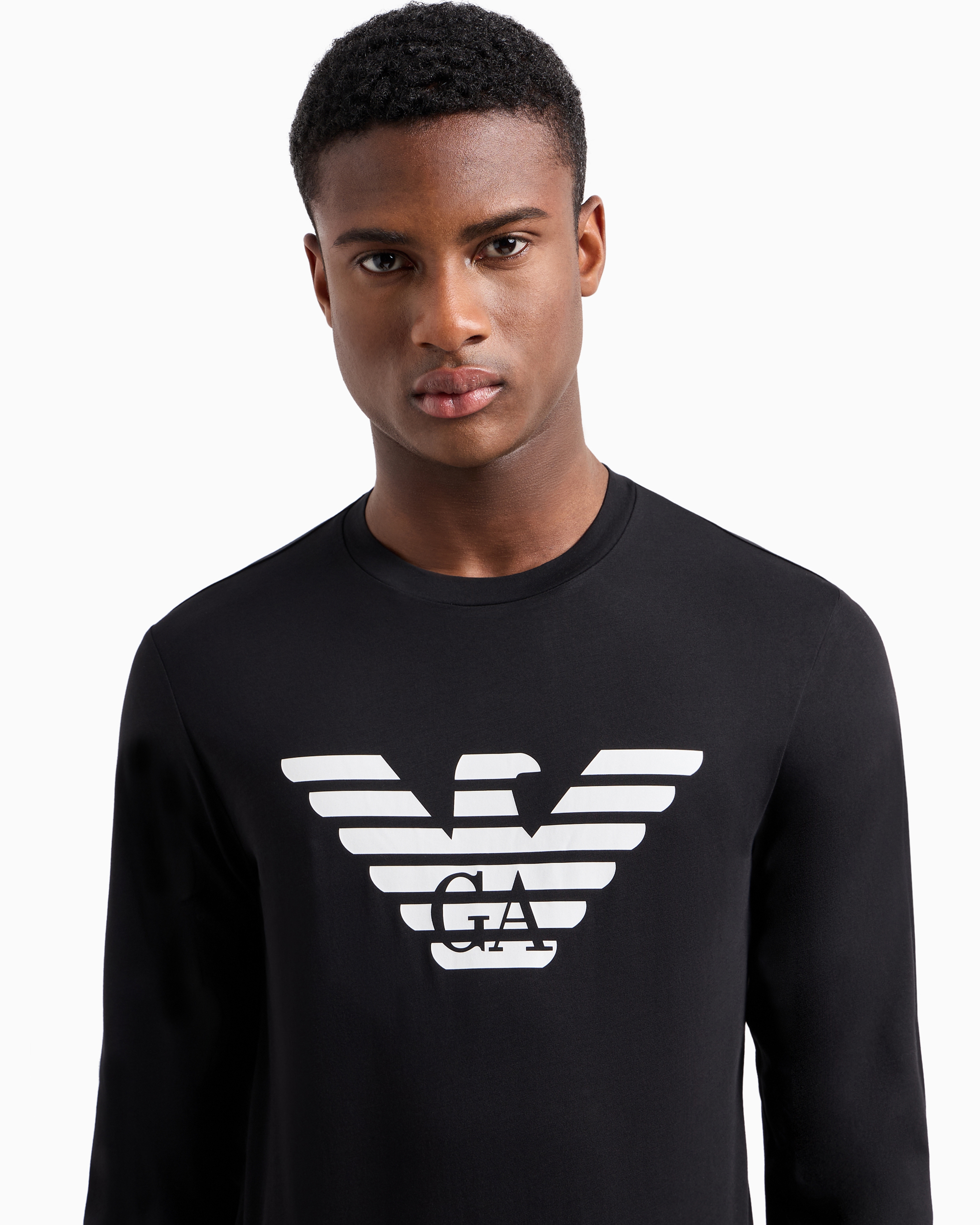 EMPORIO ARMANI EM001338AF12897U4134 関税送料込 Jersey sweatshirt with piping | Emporio Armani