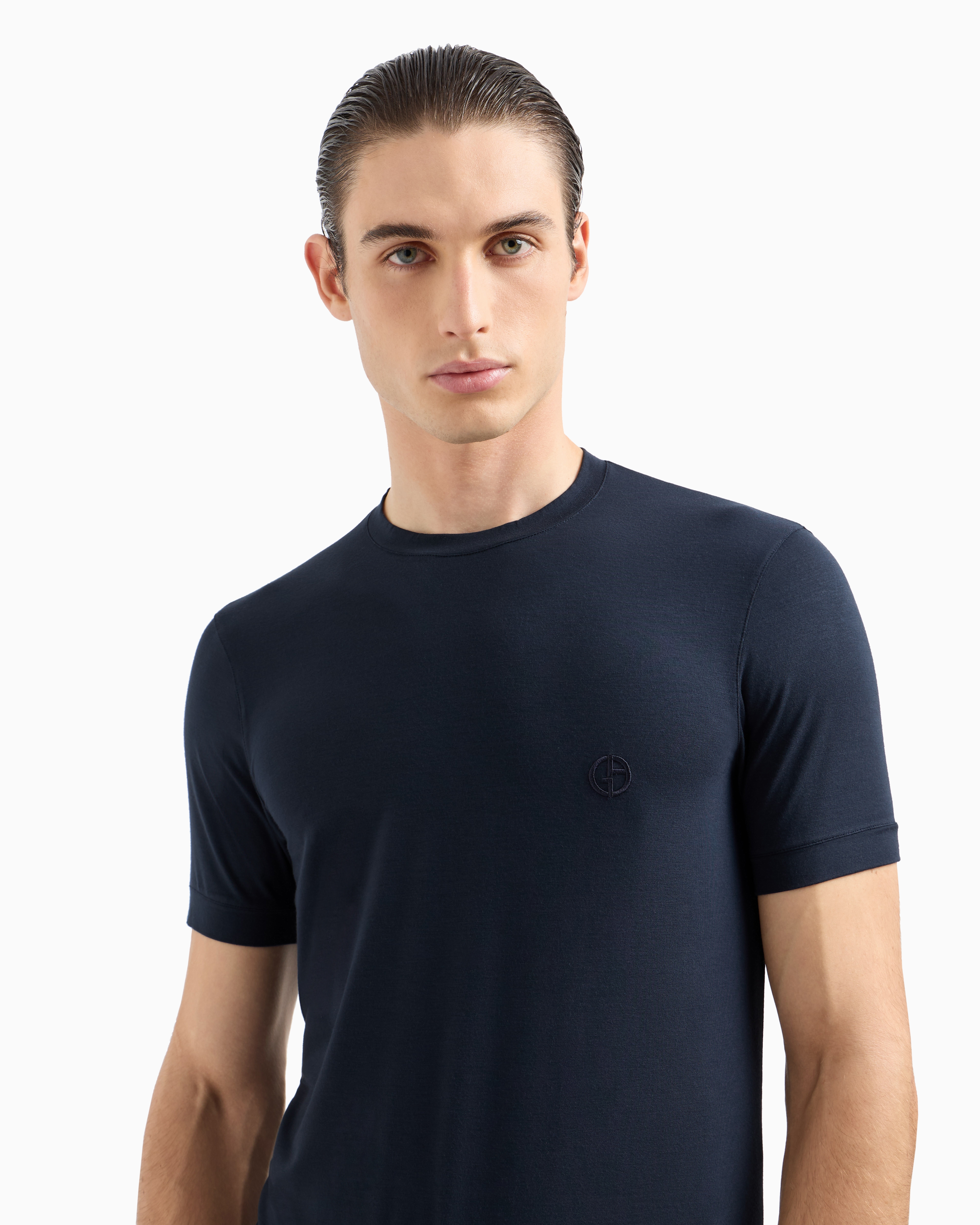 ARMANI ストレッチ ストライプ Tシャツ 52 3GST52_SJP4Z_UBSG_A_FW2025.jpg