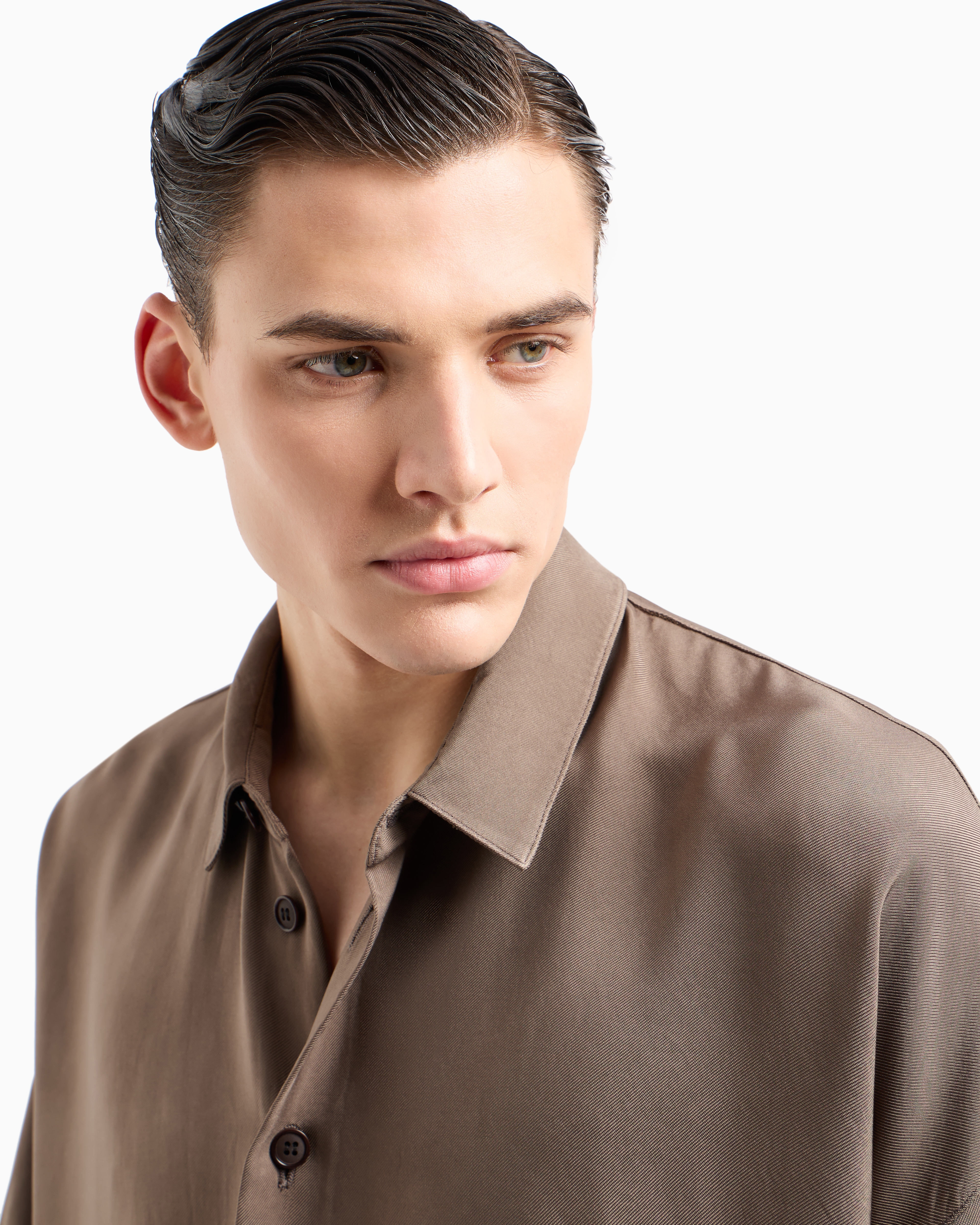 ◆GIORGIO ARMANI 20AW 最新◆フィルクーペシフォンジャケット◆ アイコン シングルブレストジャケット キュプラ製 | Giorgio Armani