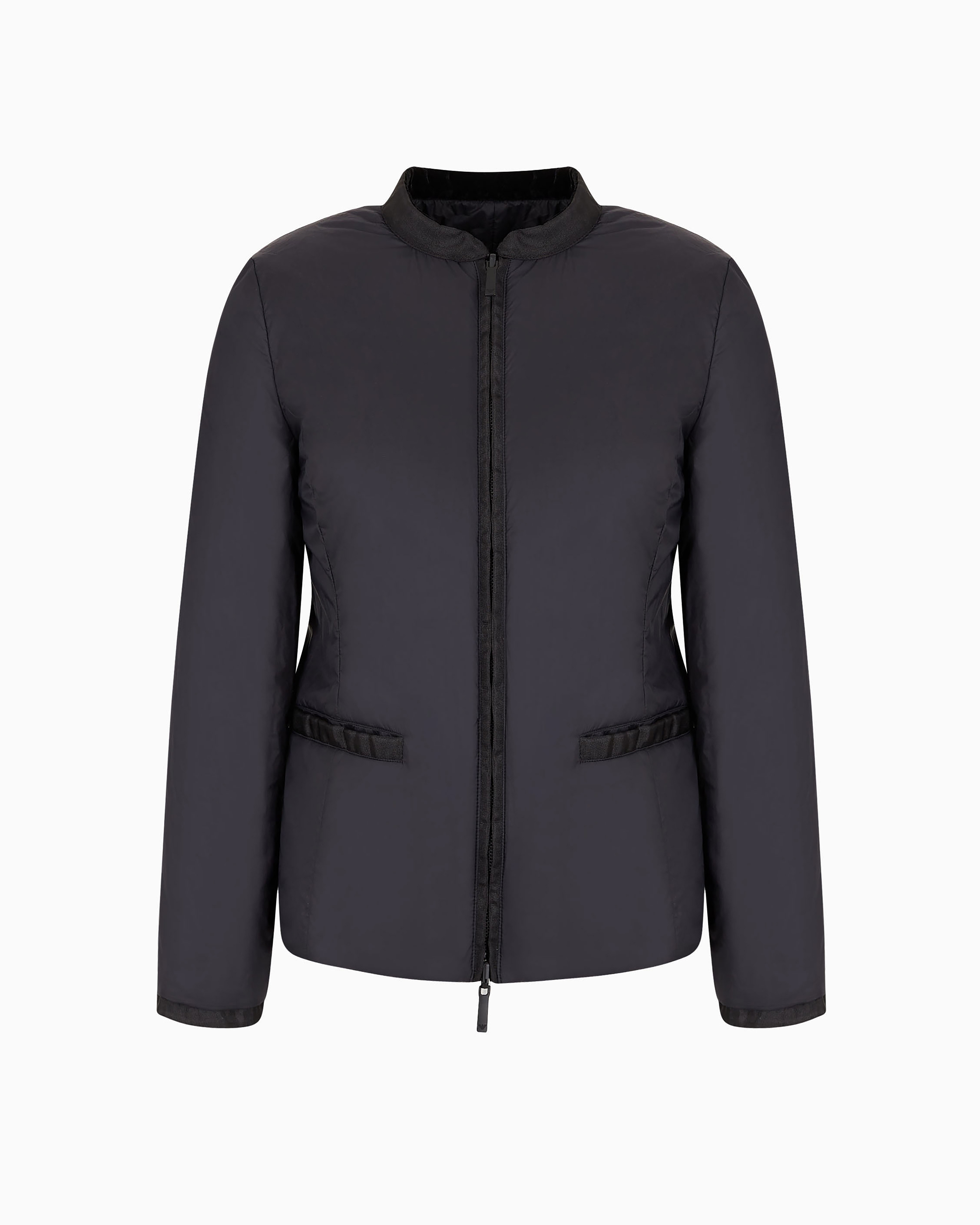 Nylon reversible guru-collared jacket | Emporio Armani