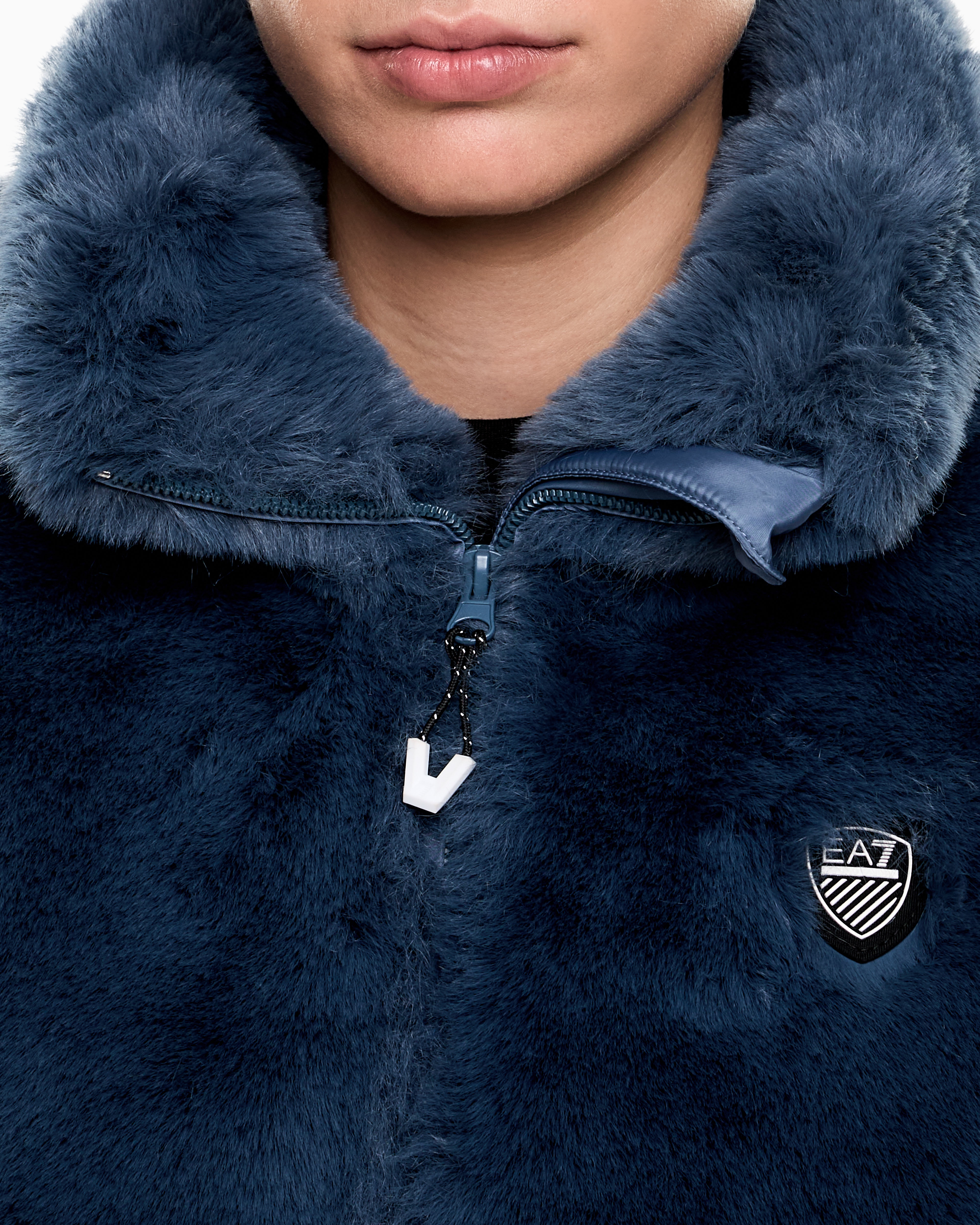 yousuke BLUE BLUE ファー付きミリタリージャケット S BLUE BLUE