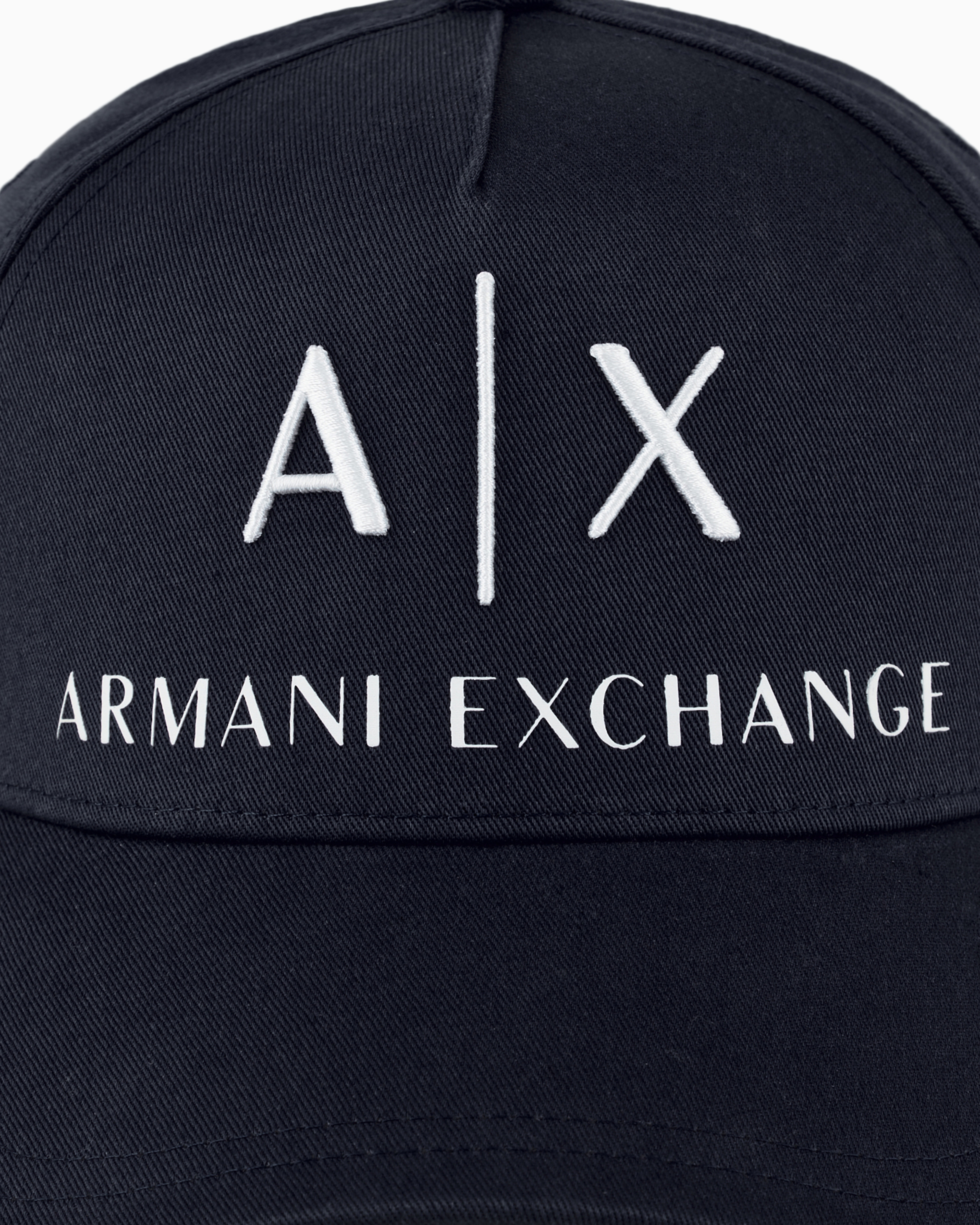 Armani Exchange - Visor cap with logo, Man, Blue, Size: TU