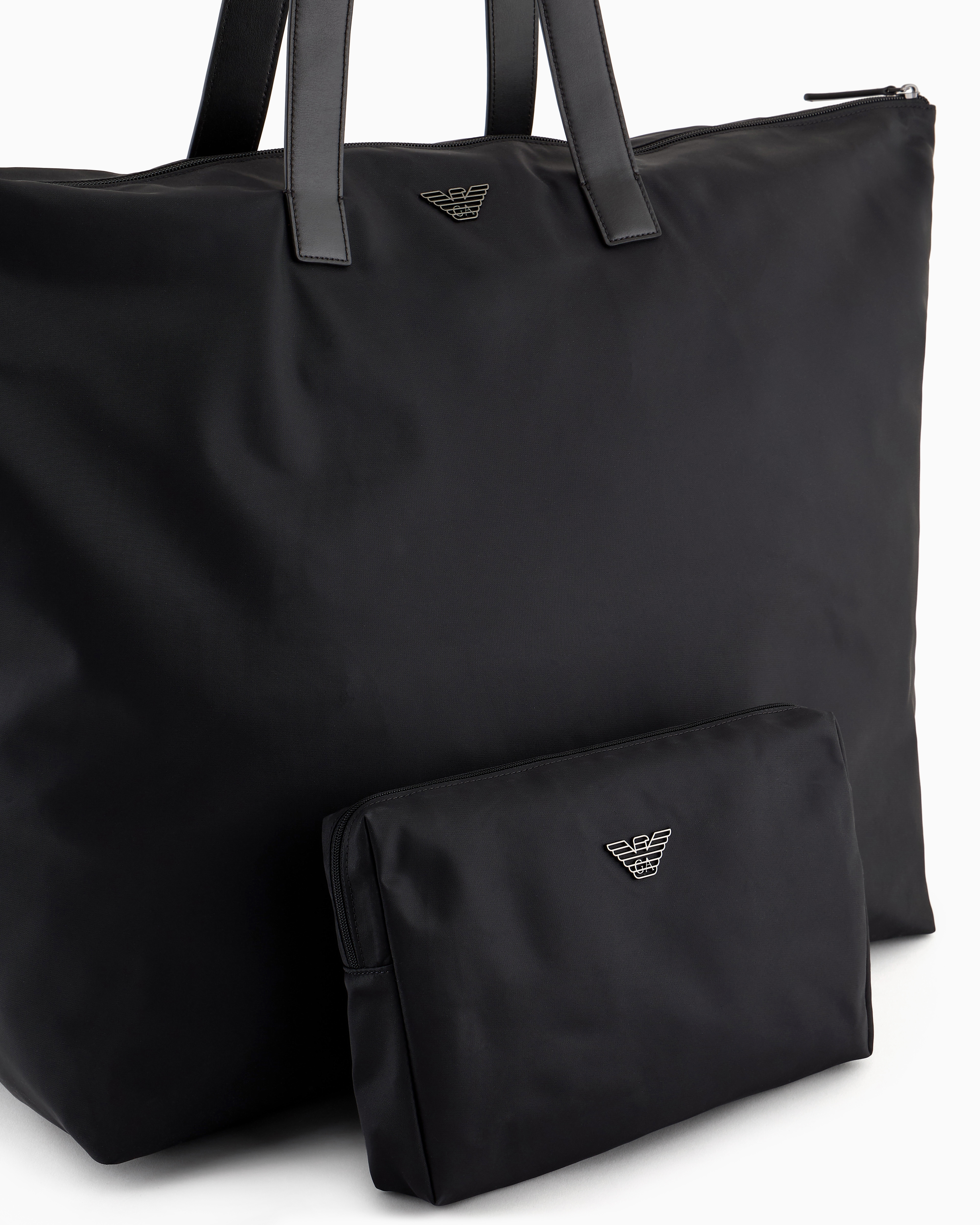 Emporio Armani◆ASV リサイクル ナイロン ショッパーバッグ ASV ショッパー 再生ナイロン ラージ | Emporio Armani