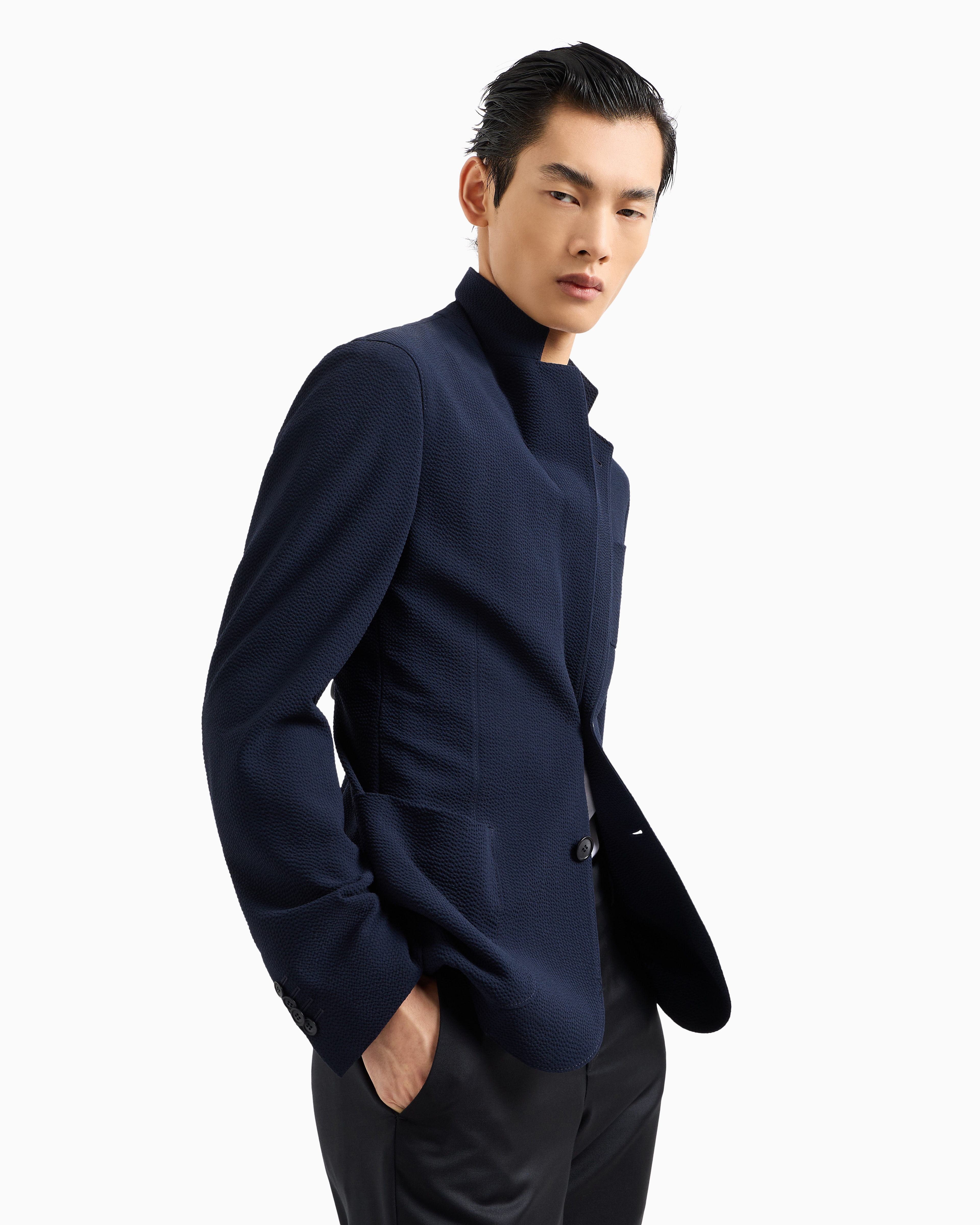 EMPORIO ARMANI BLUE LINE スーツベスト グレー AOYAMA 【洋服の青山】メンズ スーツ オールシーズン グレー