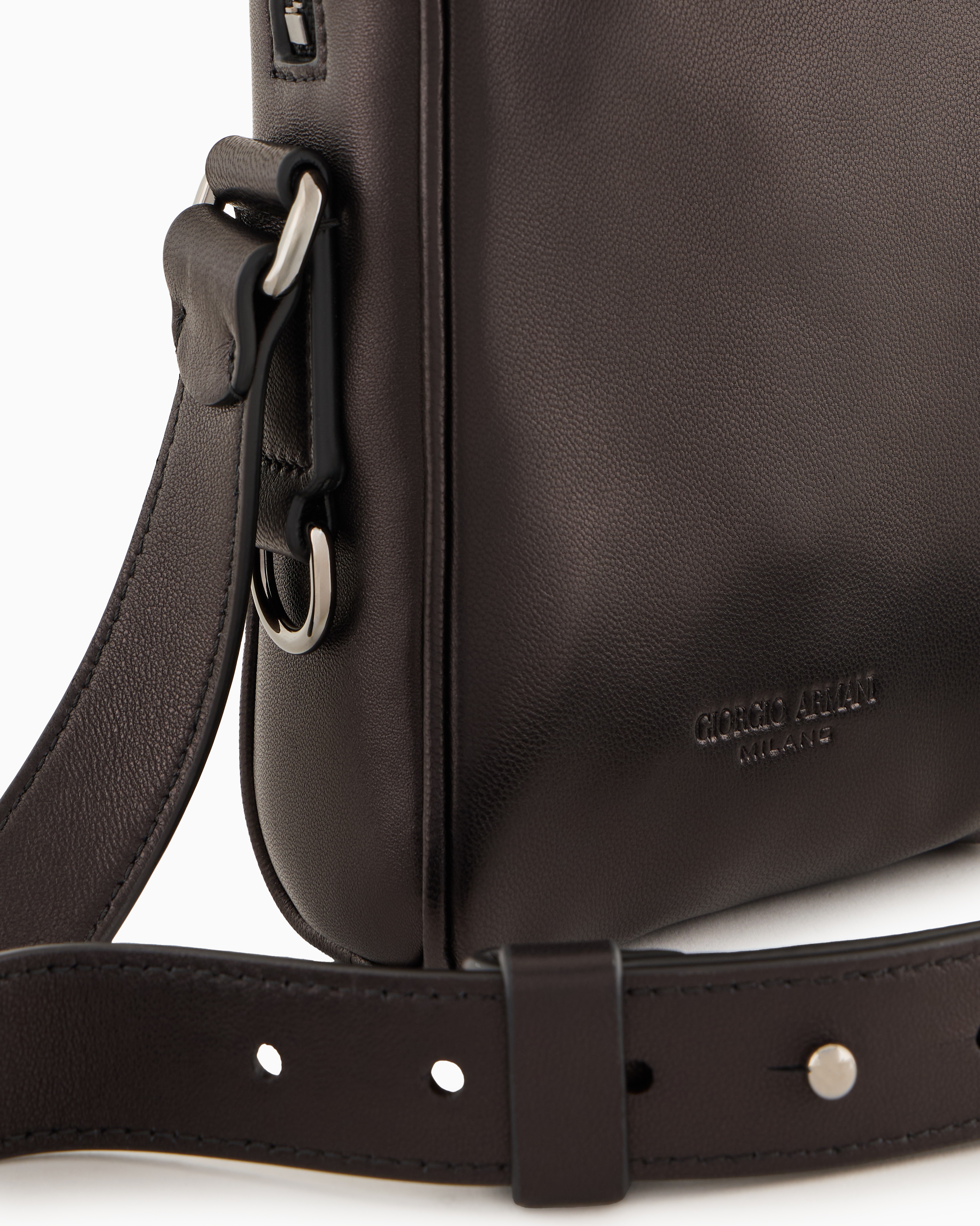 ジョルジオ アルマーニ◆ミディアムナッパレザーストラップ 人気 ストラップ ナッパレザー ミディアム | Giorgio Armani