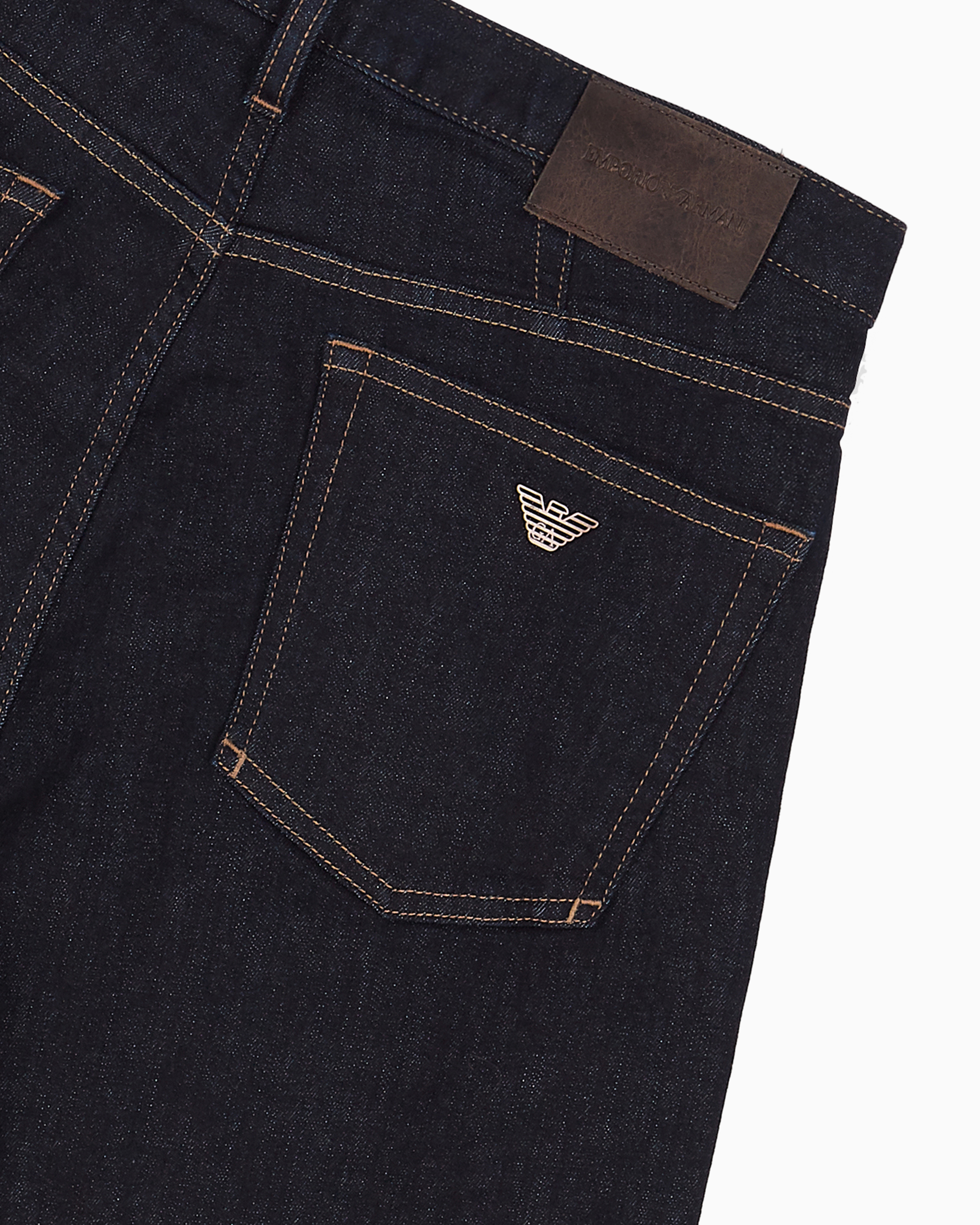 Emporio Armani - J21 Regular-fit jeans washed 11.5 oz comfort denim, Man, Blue, Size: