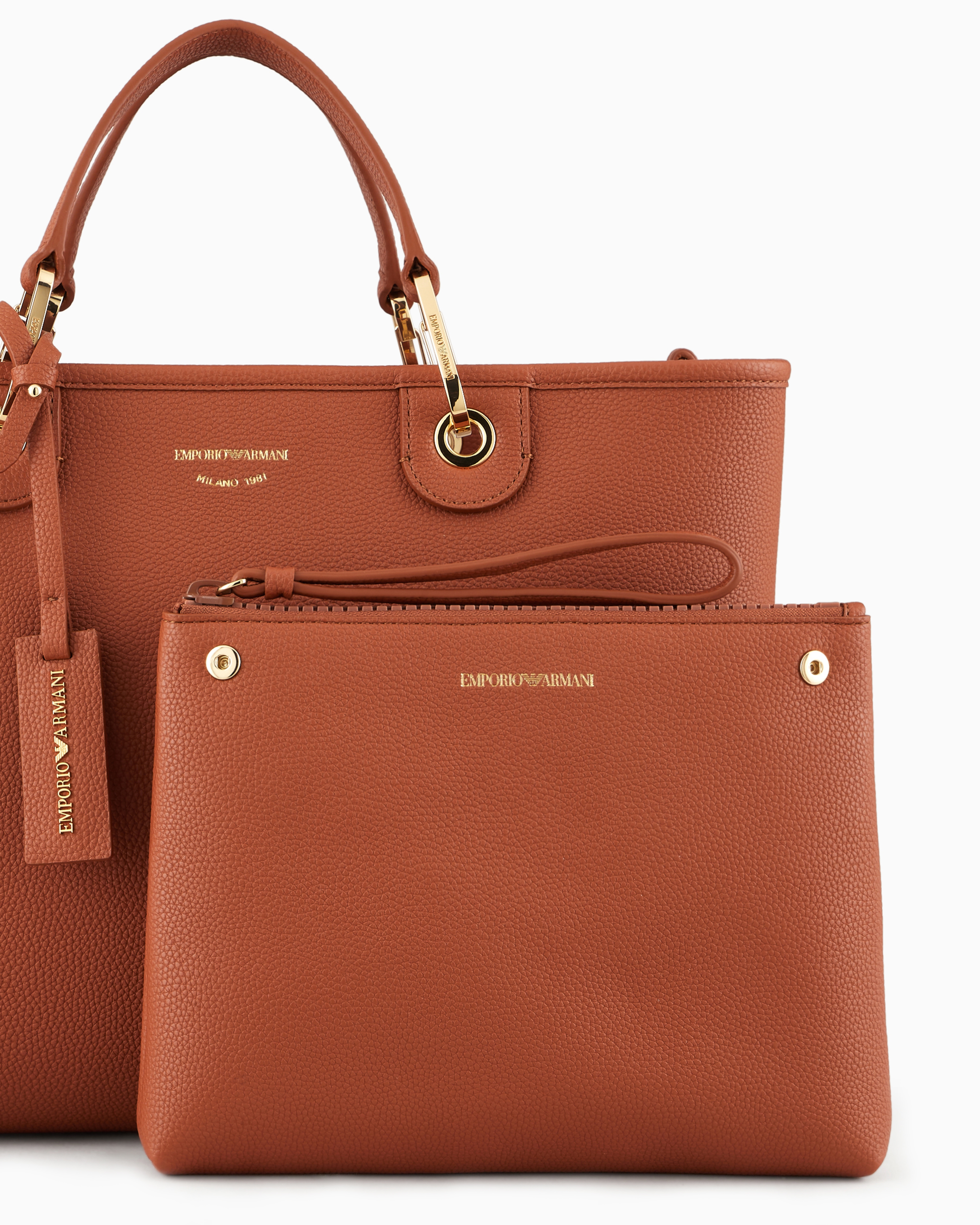 トートバッグ EMPORIO ARMANI Woman Tote bags Leather Y3D165YFO5B 85550 Emporio Armani MyEA medium leatherette tote bag for women