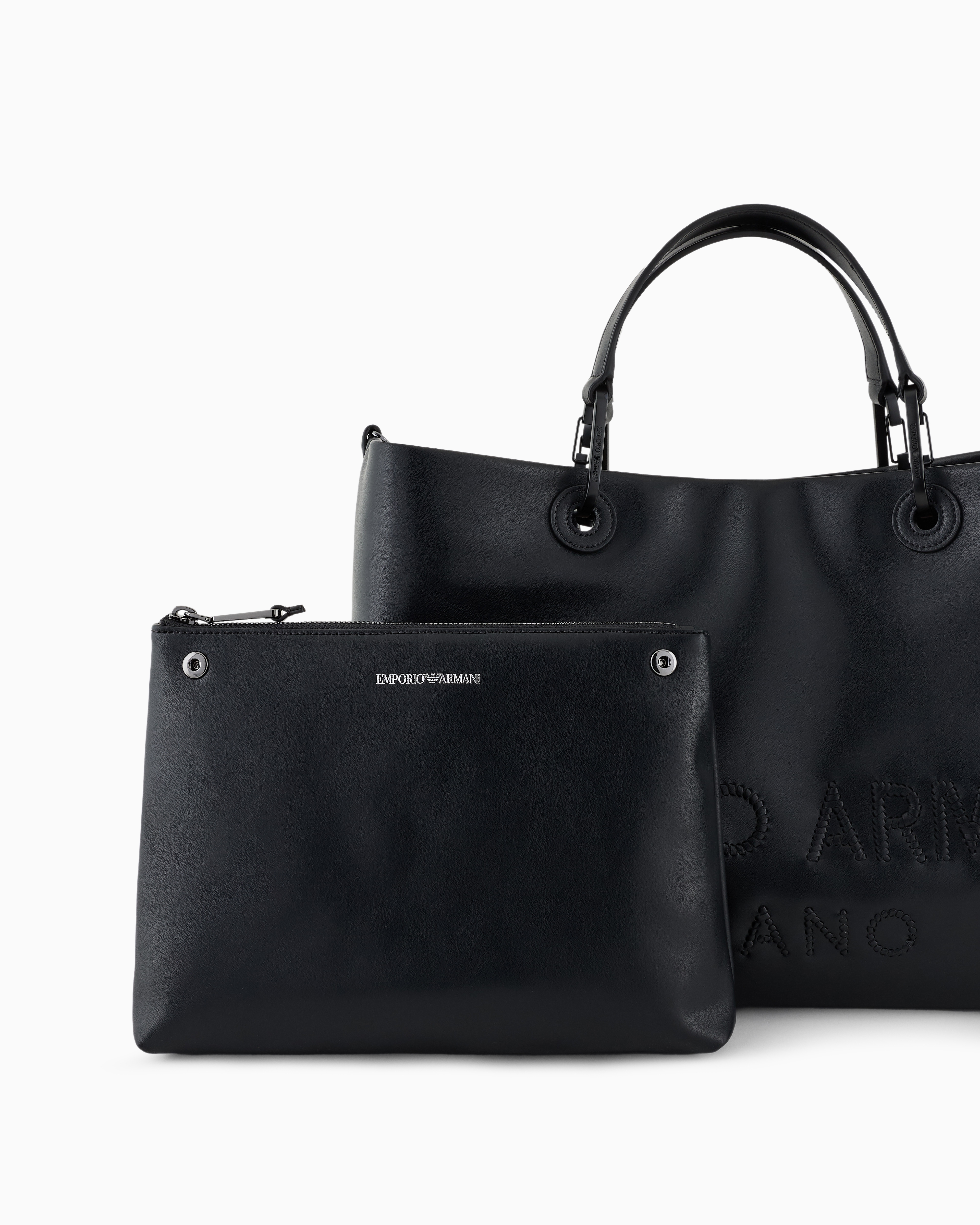 【Emporio Armani】 MyEA 編み込み レザー ハンドバッグ 2WAY 三越伊勢丹 | EMPORIO ARMANI/エンポリオ アルマーニ_Women通販