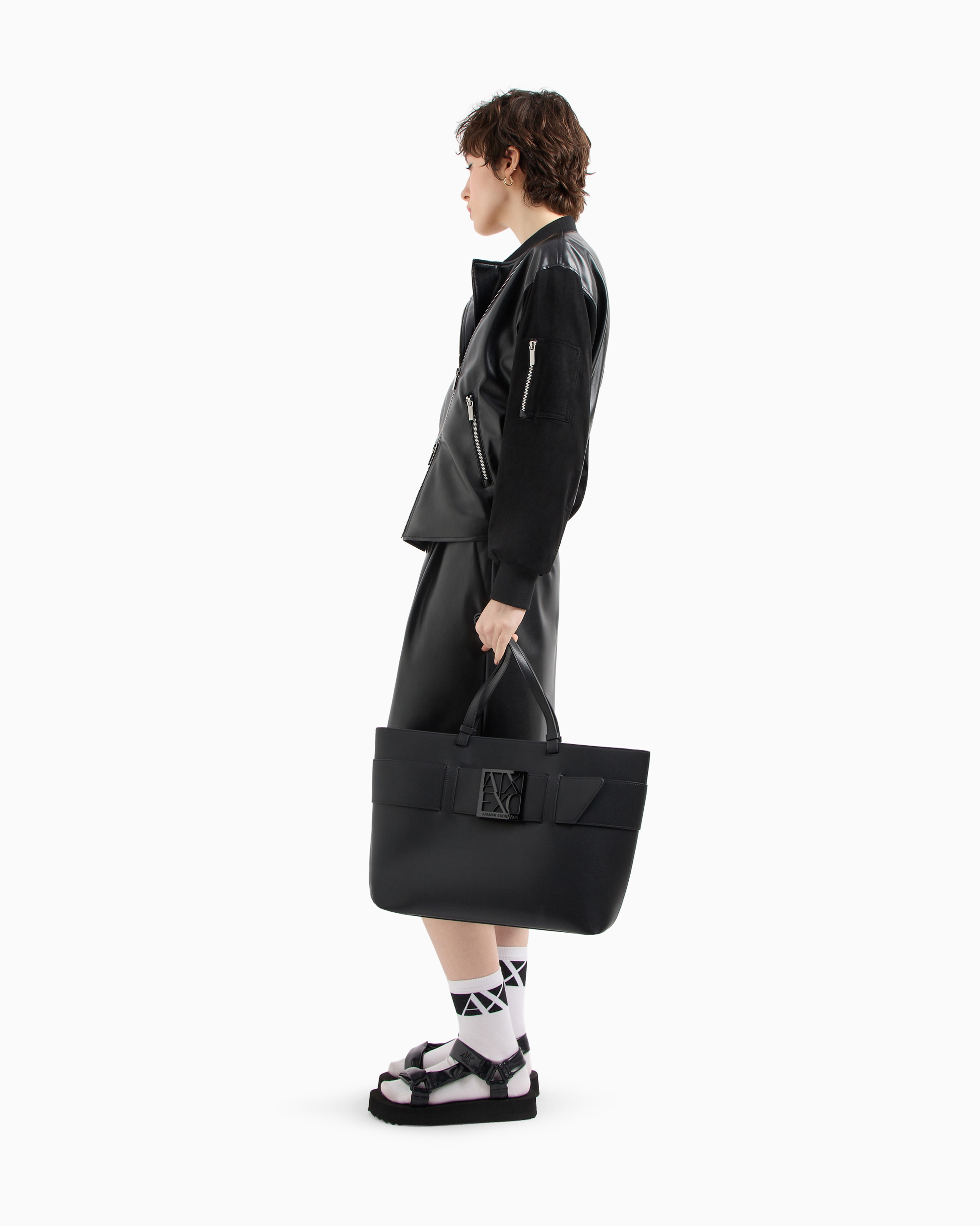 BOXロゴバックル トートバッグ | Armani Exchange