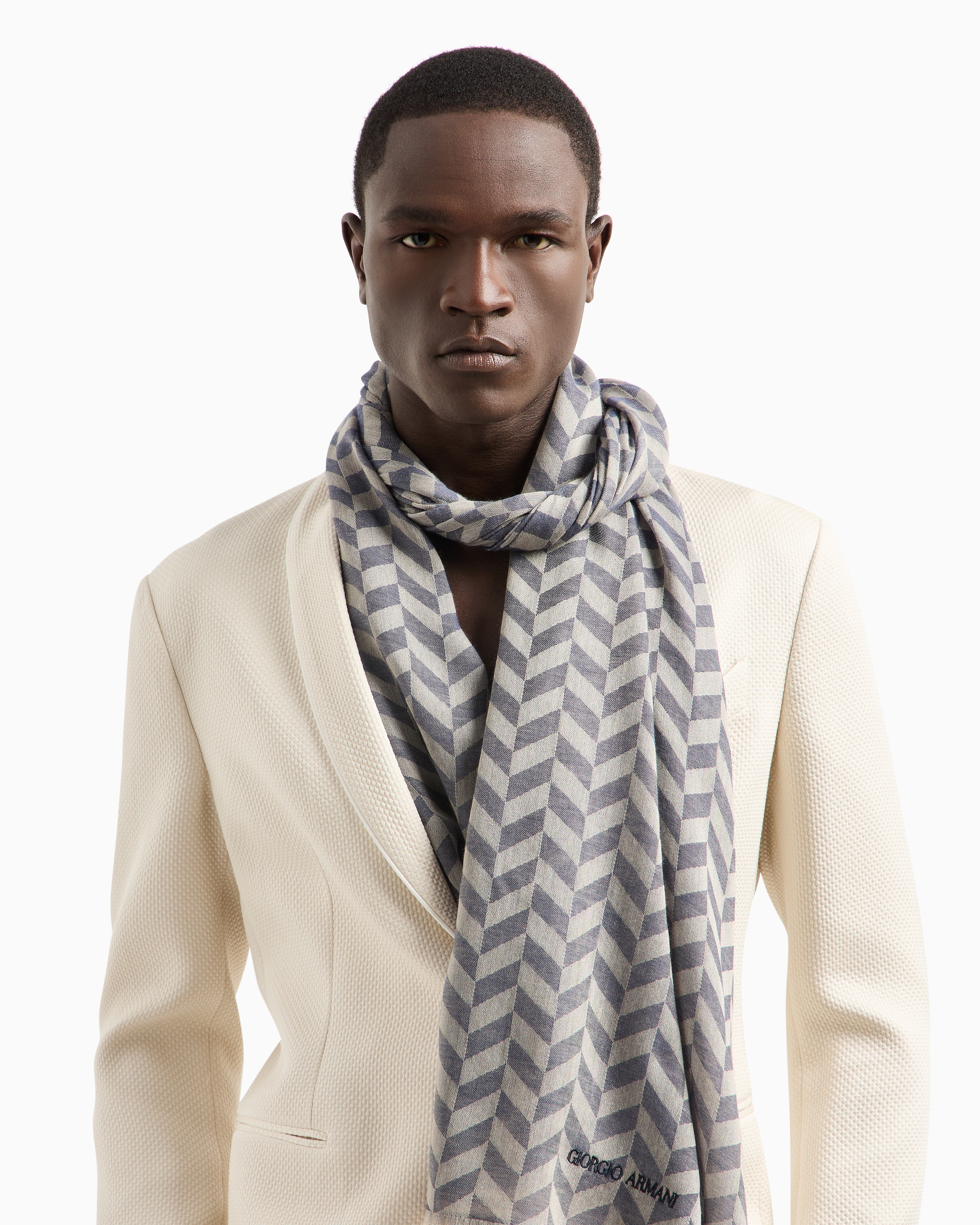 ストール カシミア ジャカード | Giorgio Armani