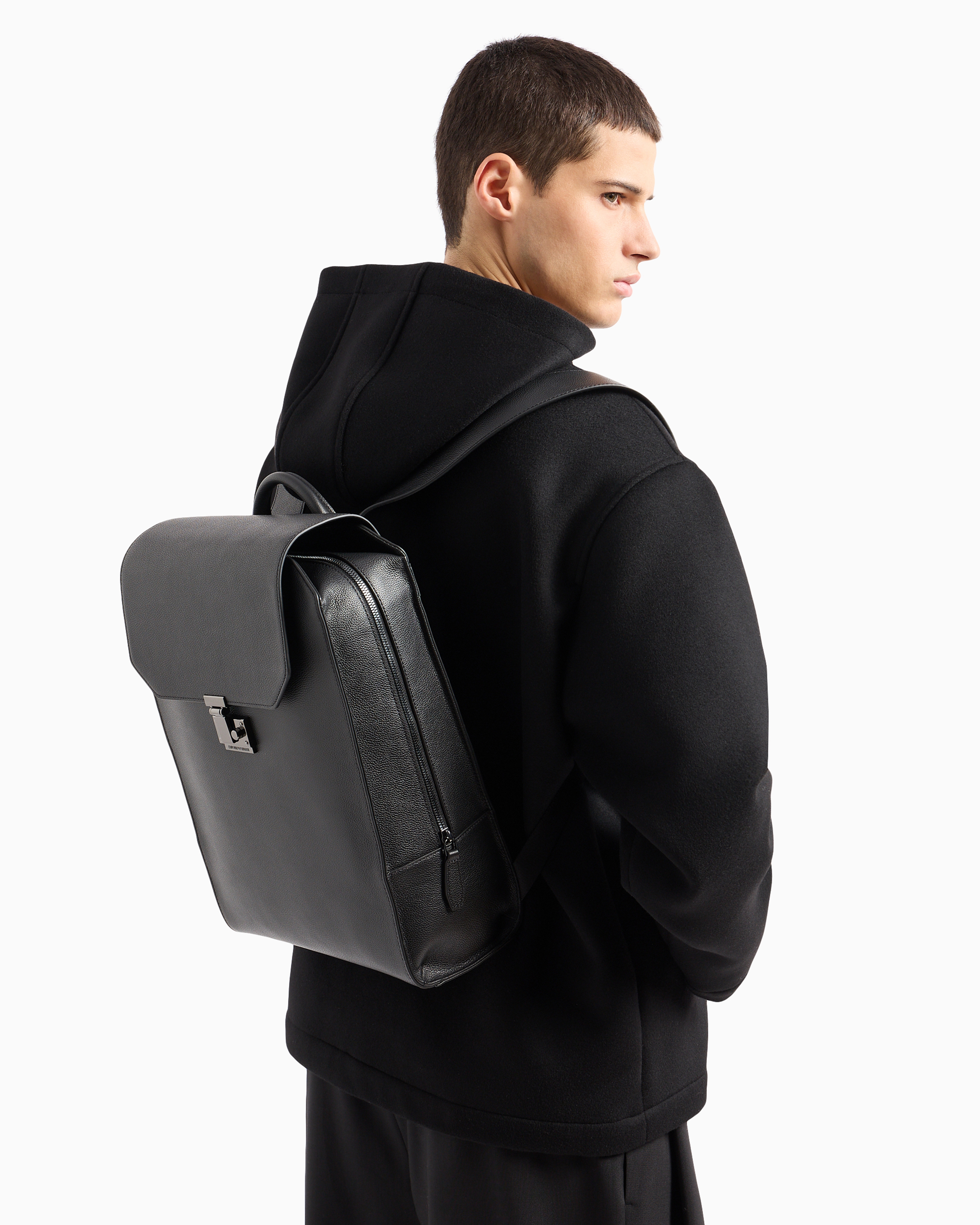 未使用級 現行 EMPORIO ARMANI ビジネスバッグ タンブルレザー EMPORIO ARMANI - 未使用級 現行 EMPORIO ARMANI ビジネスバッグ