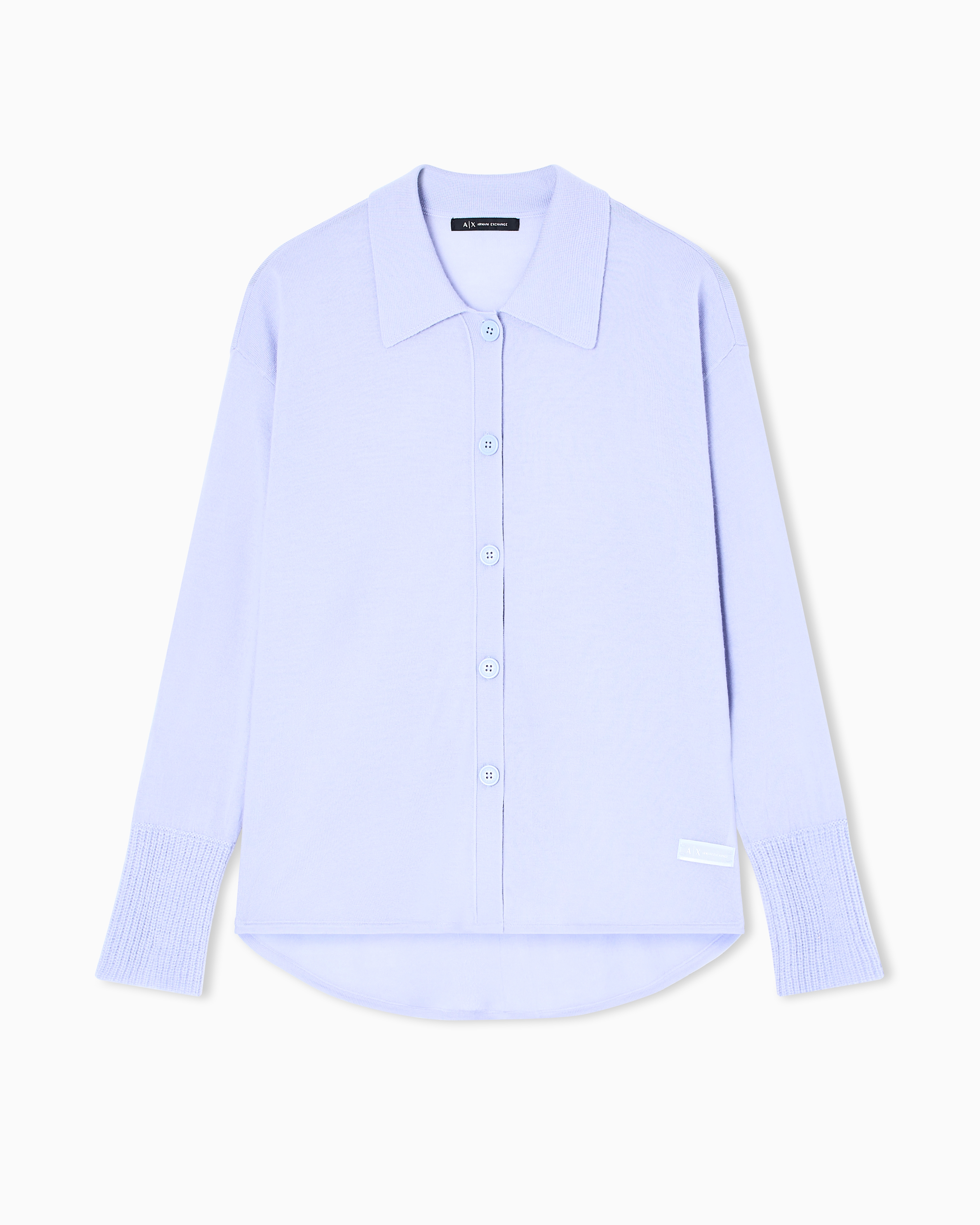 Armani Exchange - Cardigans, Woman, Light Blue, Size: