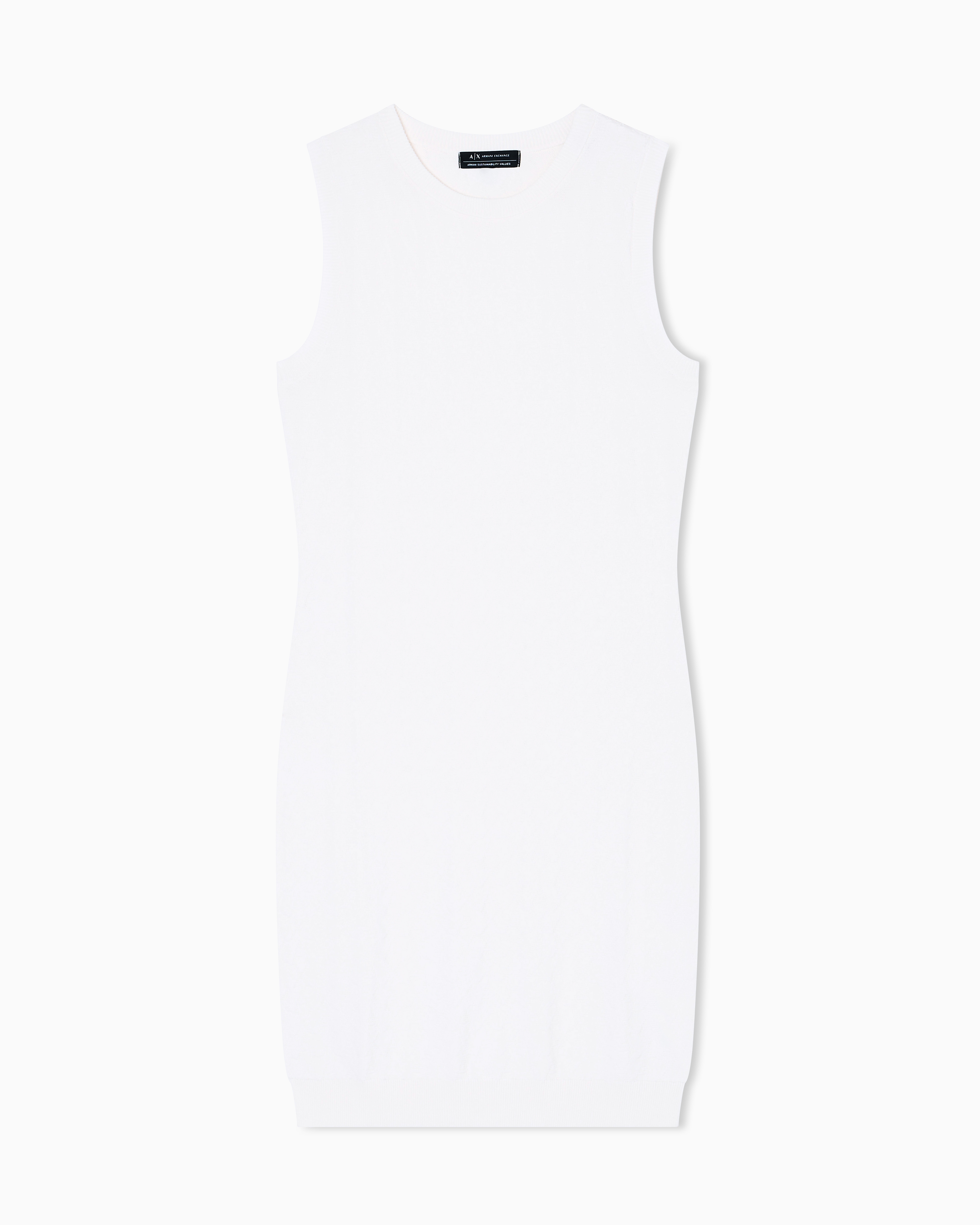 Armani Exchange - Sheath dress with allover logo, Woman, White, Size: