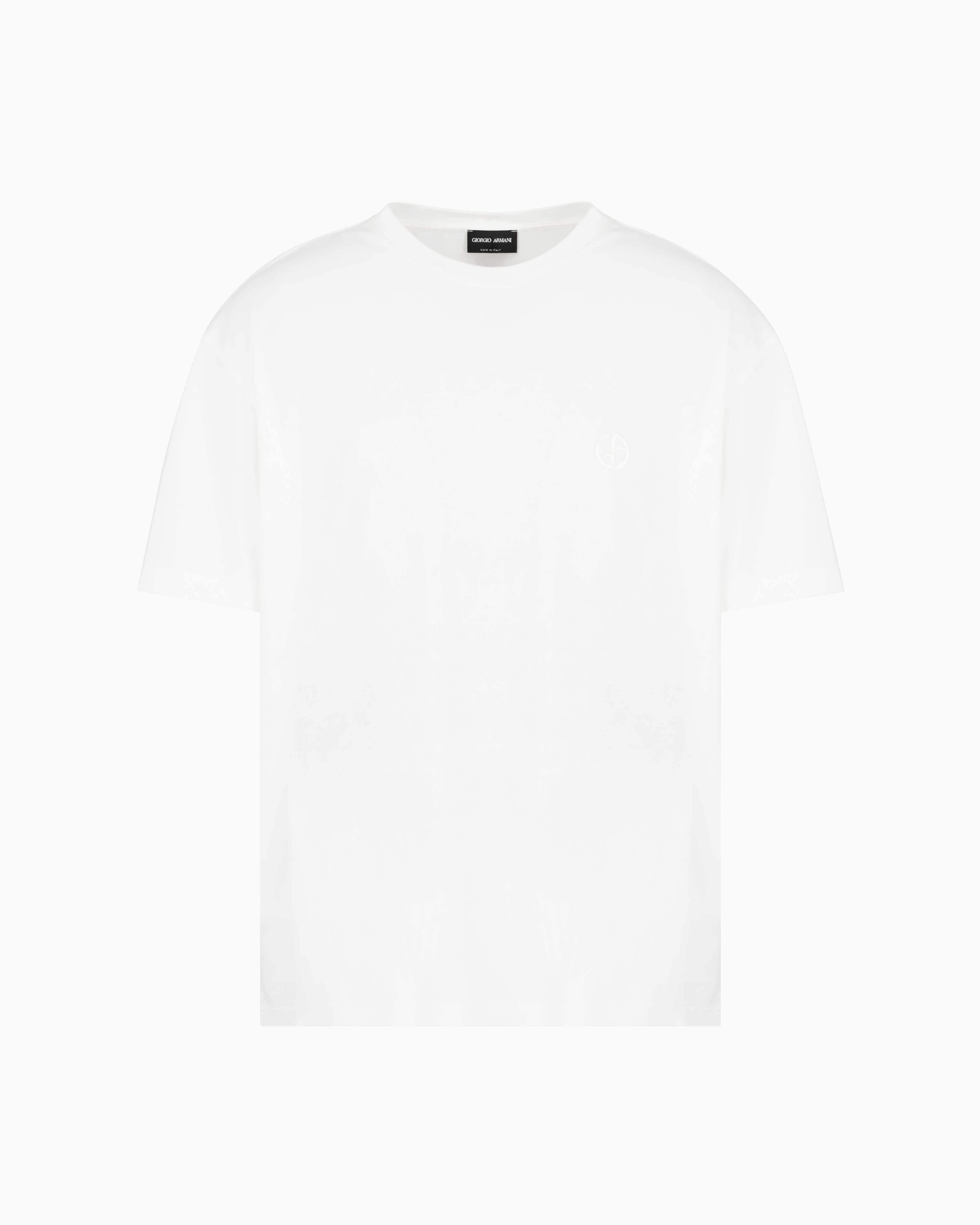 クルーネックTシャツ カシミア／コットン インターロック