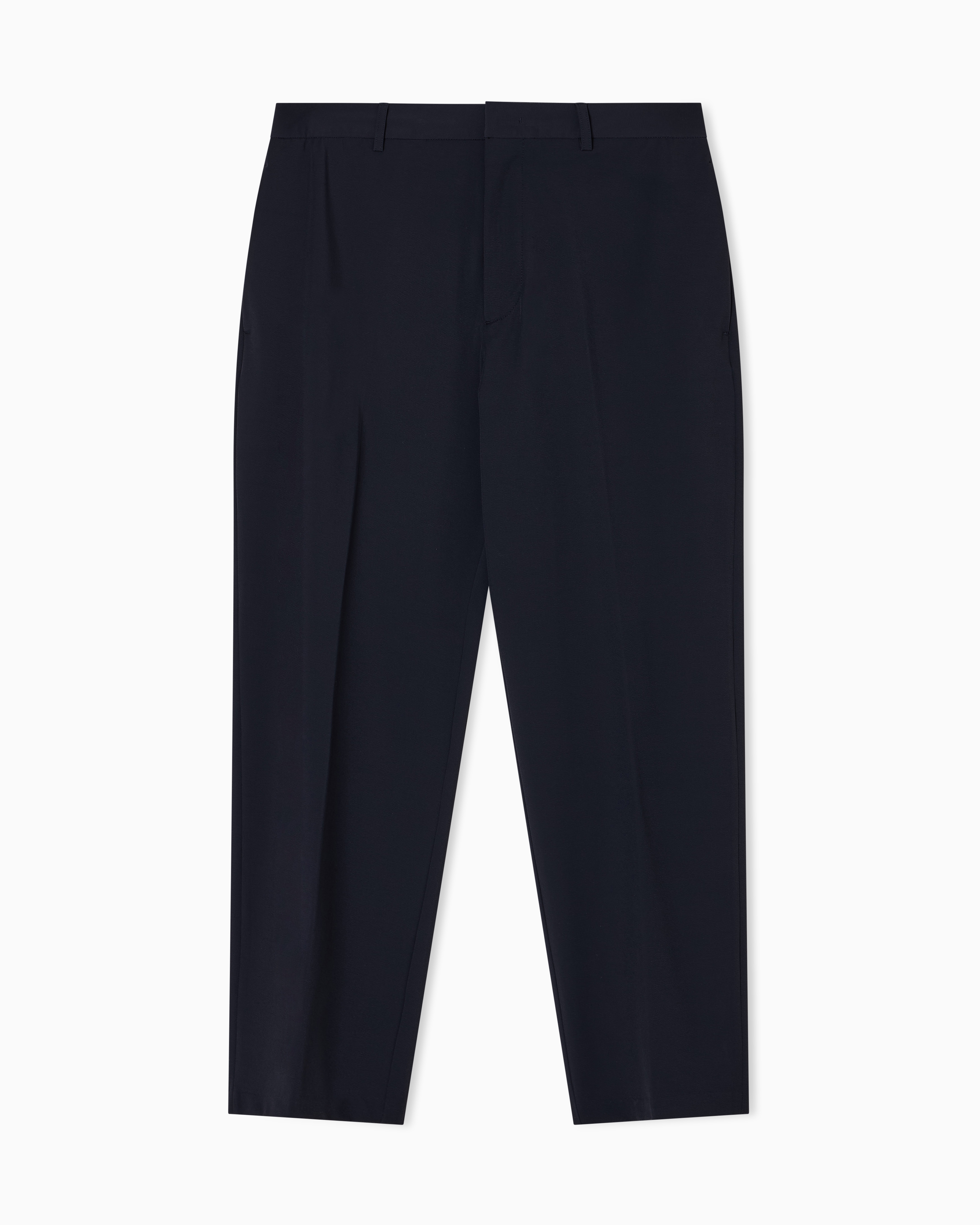 Emporio Armani - Travel Essentials nylon chinos, Man, Navy_blue, Size: