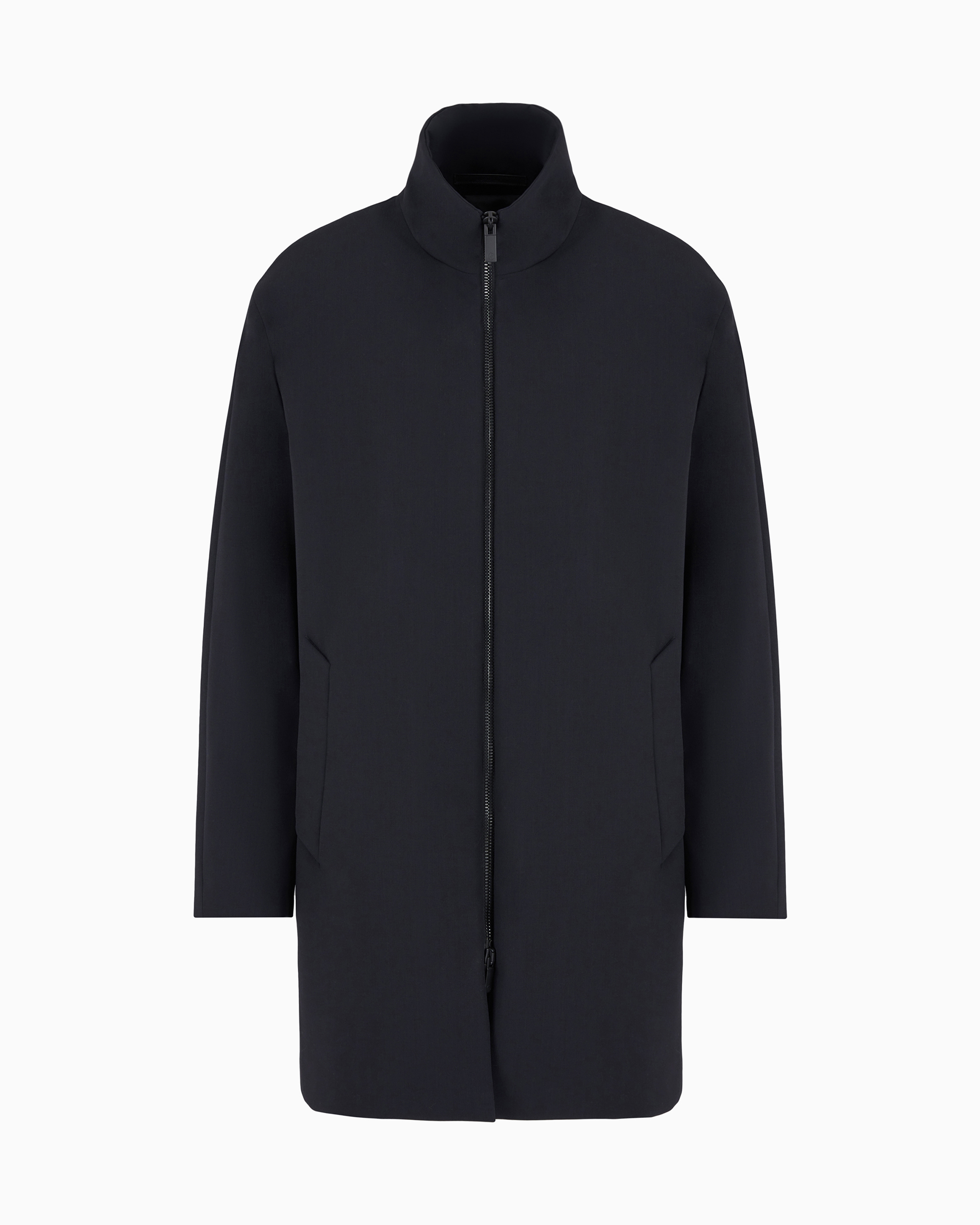 【ARMANI】ピーコート Long technical wool pea coat | Giorgio Armani