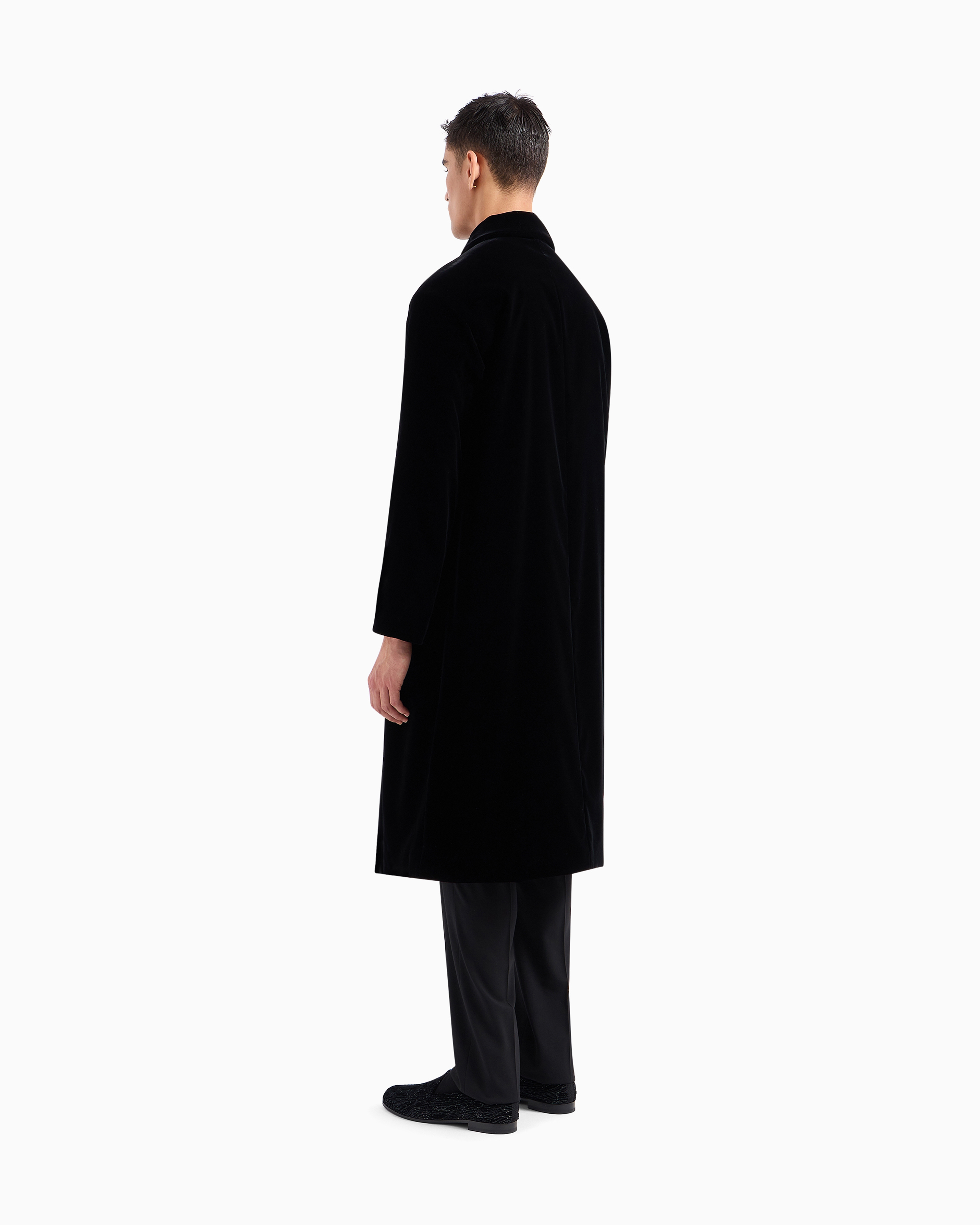 Giorgio's long velvet coat | Giorgio Armani