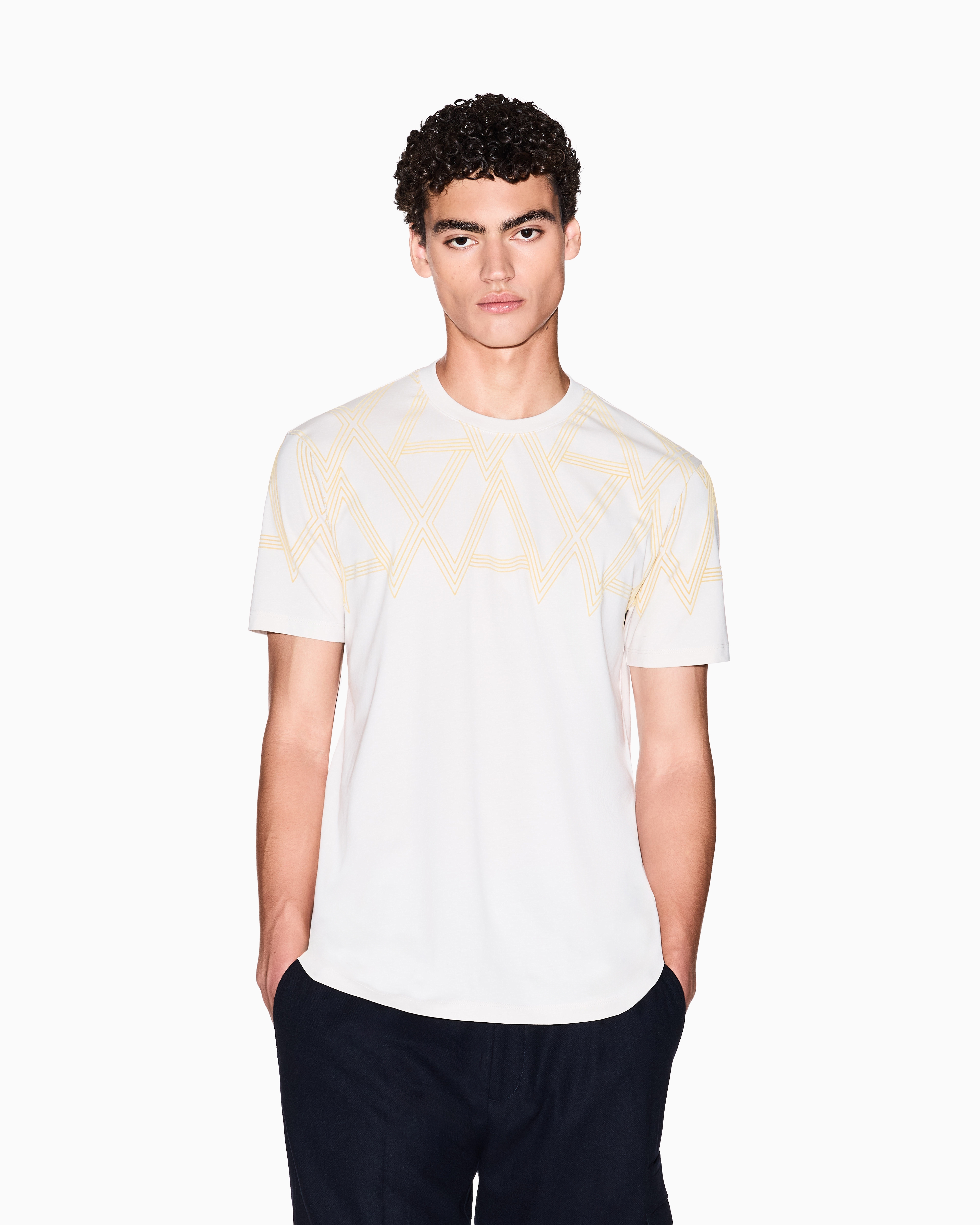 Regular fit T-shirt with maxi print
