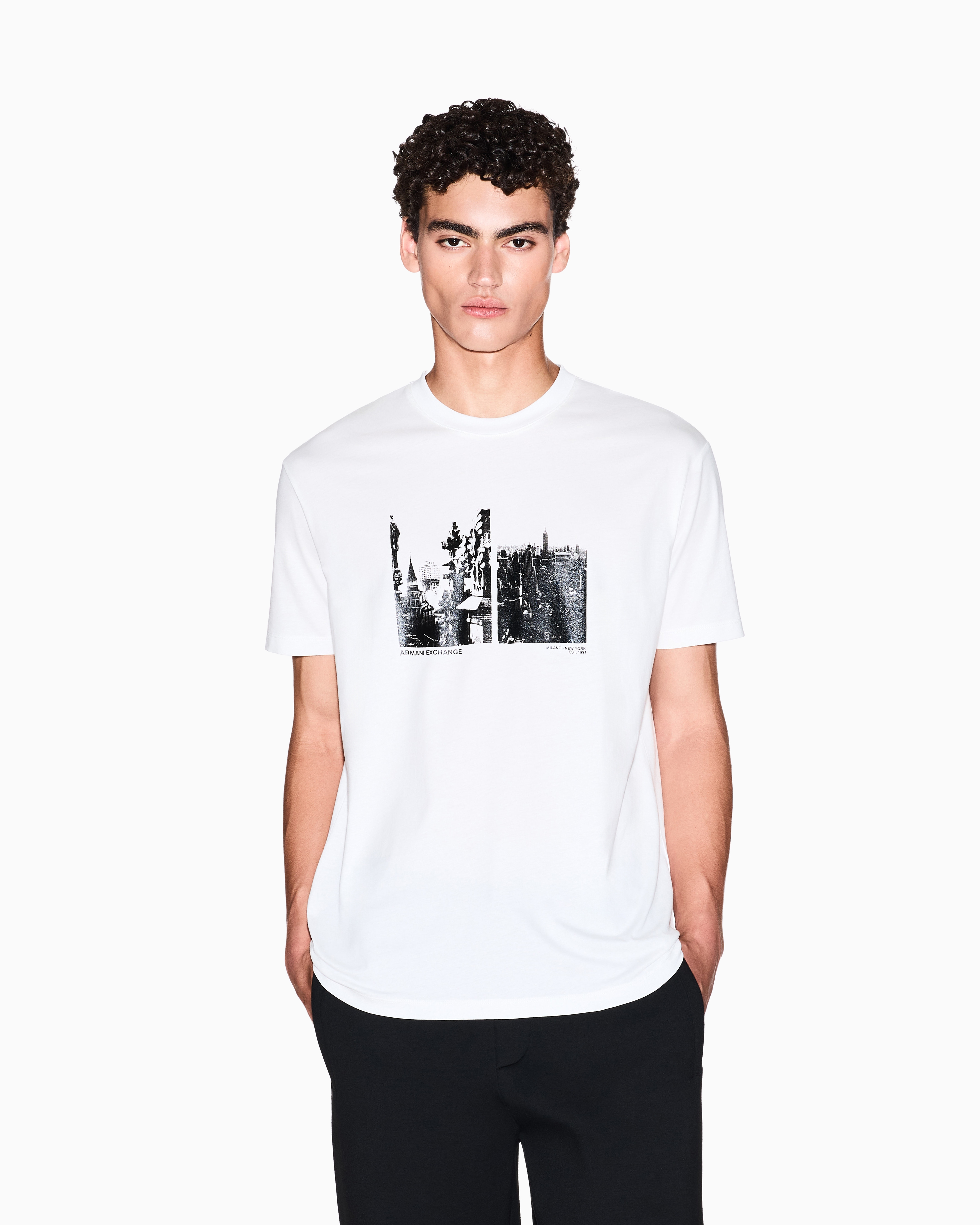 Regular fit T-shirt with city print