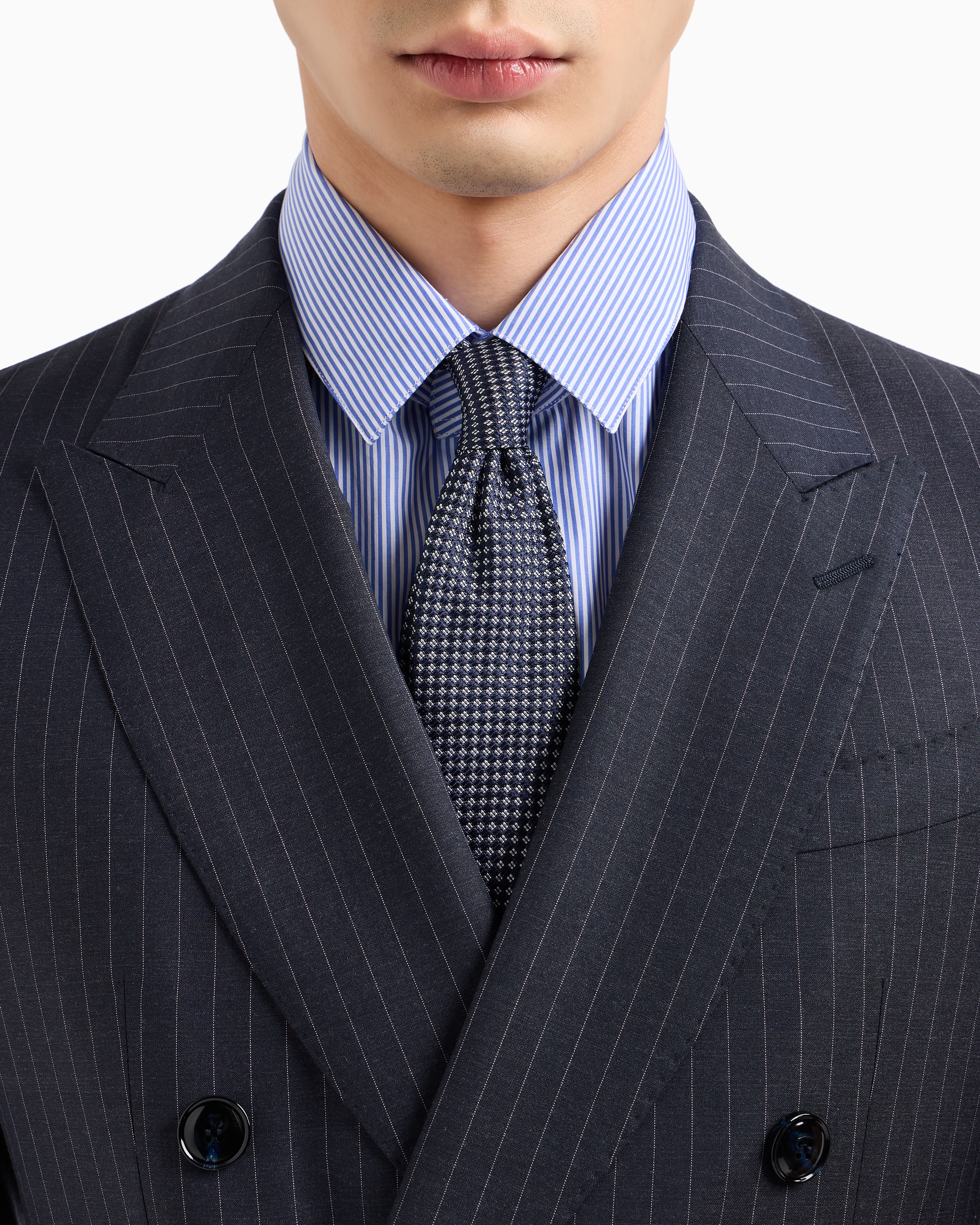 Giorgio Armani オリーブグリーン スーツ Giorgio Armani ダブルスーツ | ニュートラル | FARFETCH JP