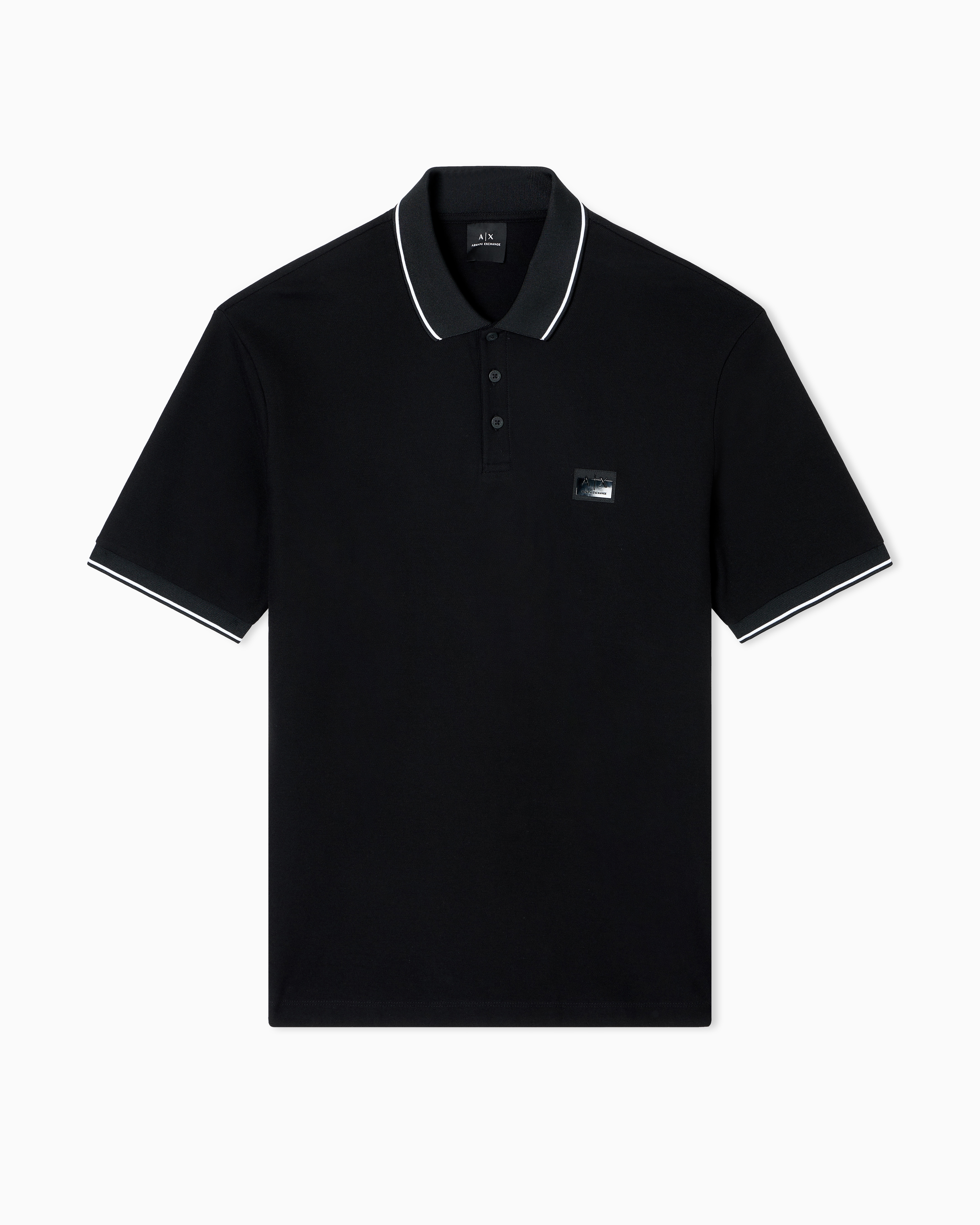 Armani Exchange - Polo Shirts, Man, Black, Size: