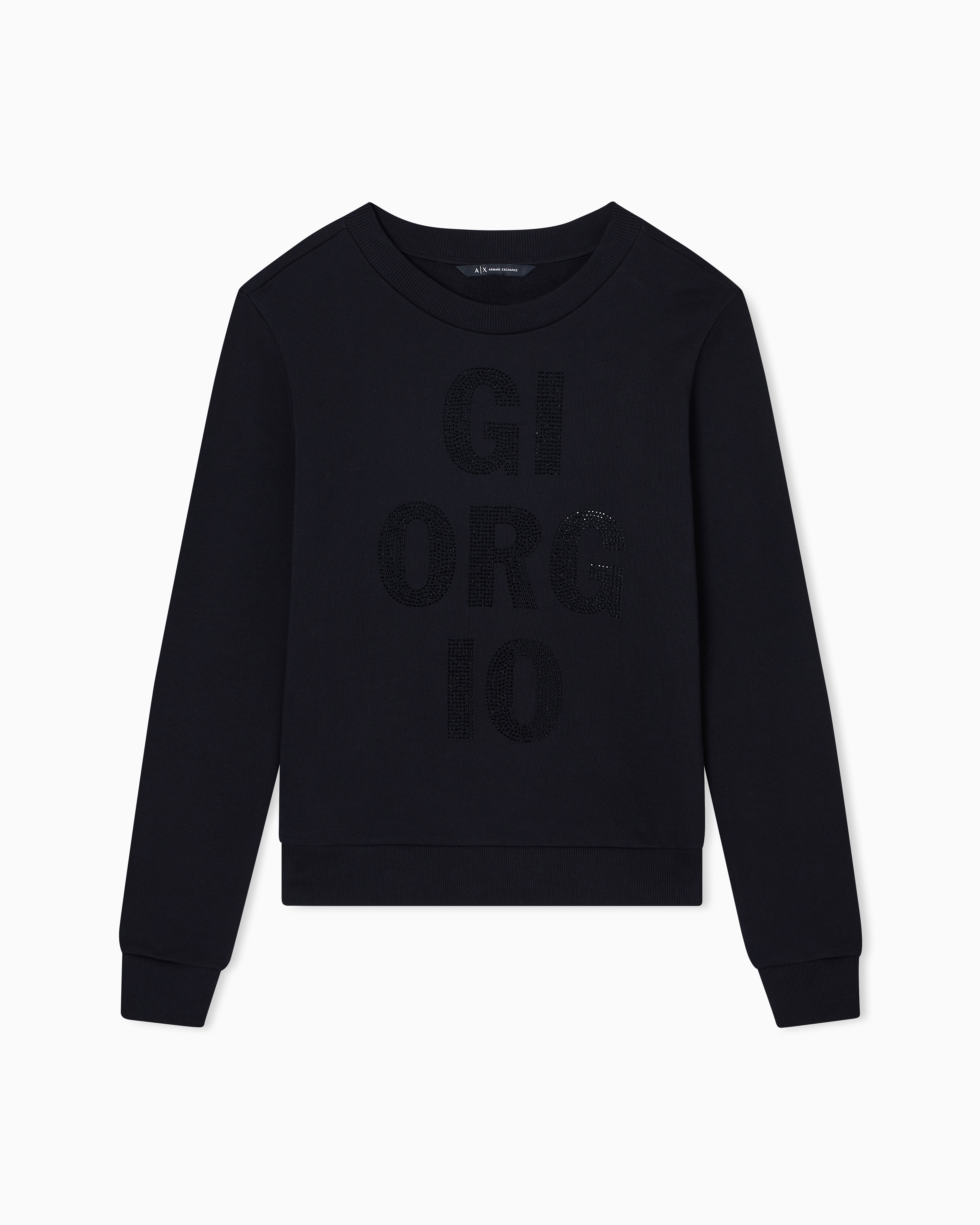 Armani Exchange - Sweatshirts without Hood, Woman, Black, Size: