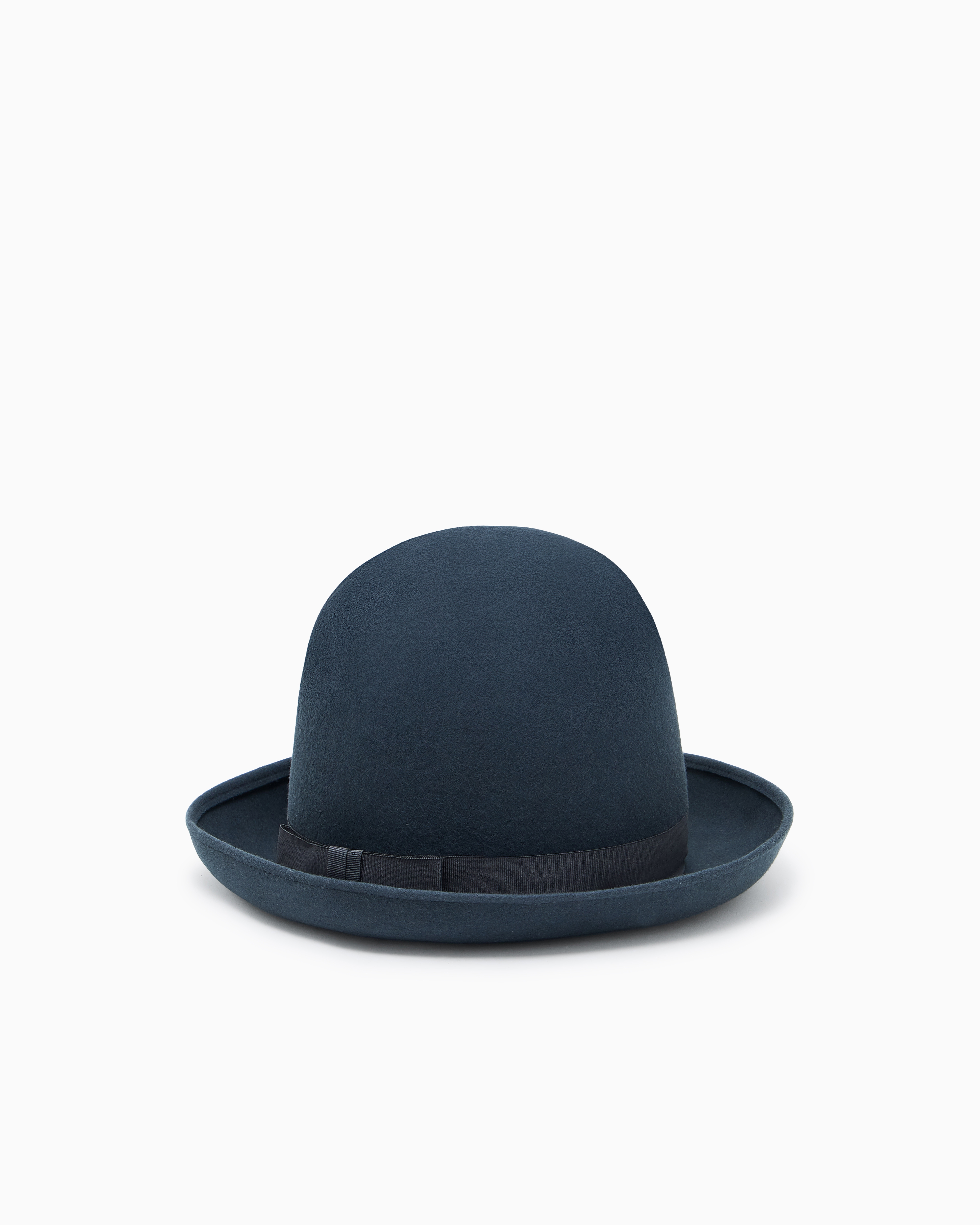 Giorgio Armani Hut Aus Woll-filz In Blue